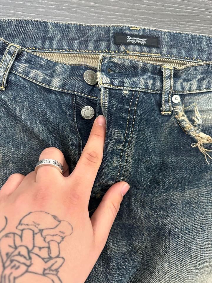 Undercover Undercover 68 Blue Yarn Jeans Size US 34 / EU 50 - 10 Thumbnail