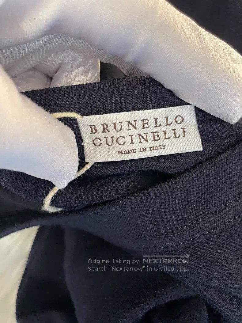 Brunello Cucinelli Brunello Cucinelli Navy blue wool short-sleeve dress Size XS / US 0-2 / IT 36-38 - 3 Thumbnail