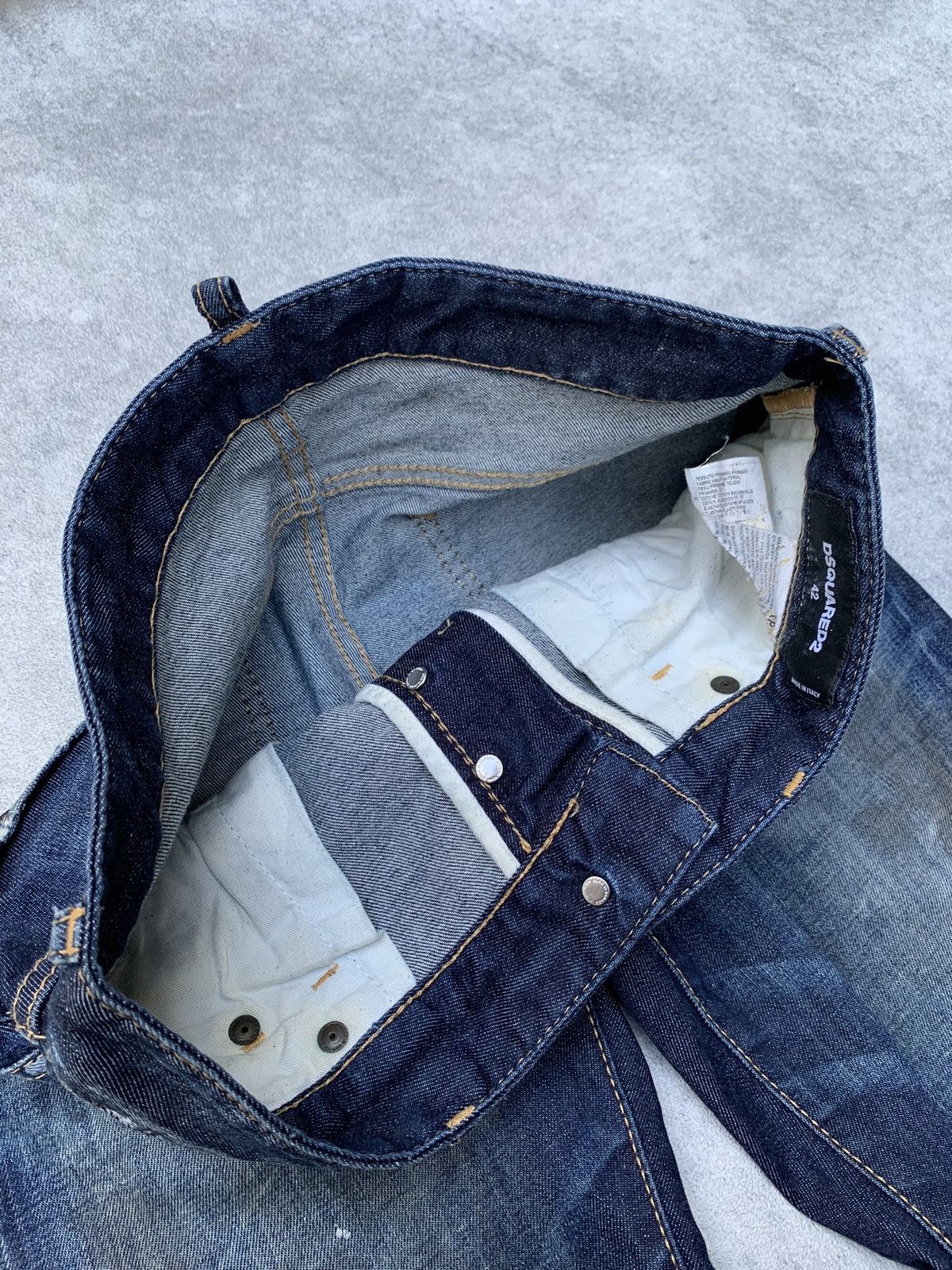 Dsquared2 DSQUARED2 Distressed Skiny Jeans S74LA0865 Size US 31 - 8 Thumbnail