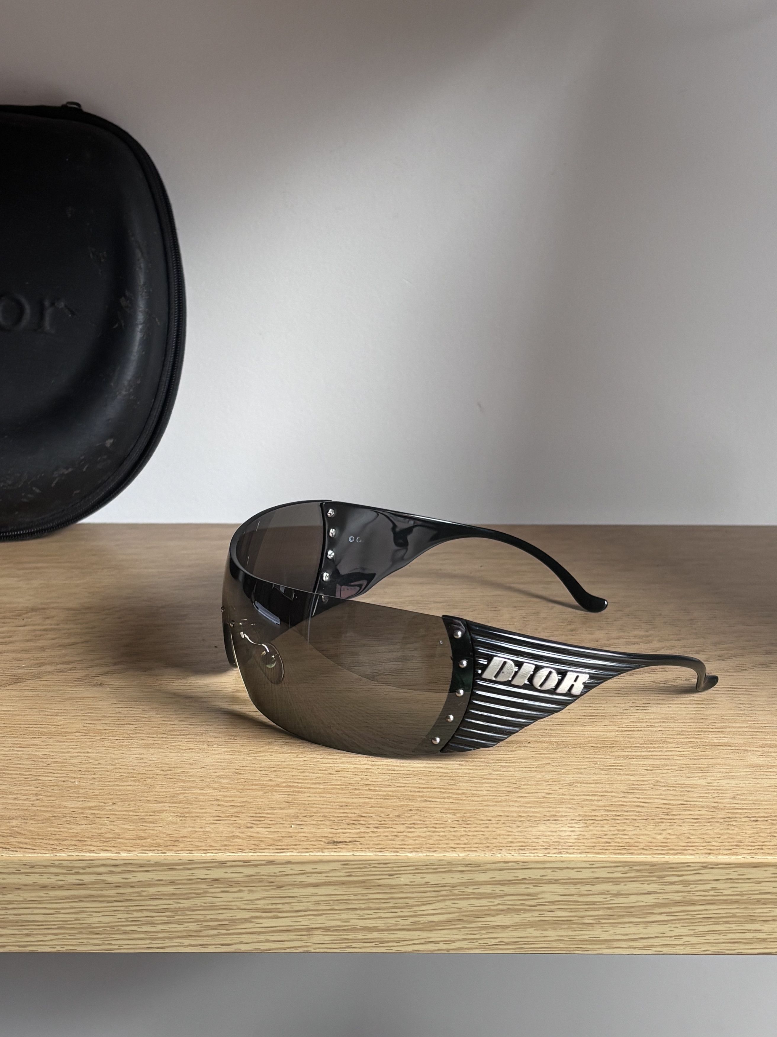 Dior DIOR Sunglasses Bike Wrap Shield Mask Ski Galliano Era Size ONE SIZE - 1 Thumbnail