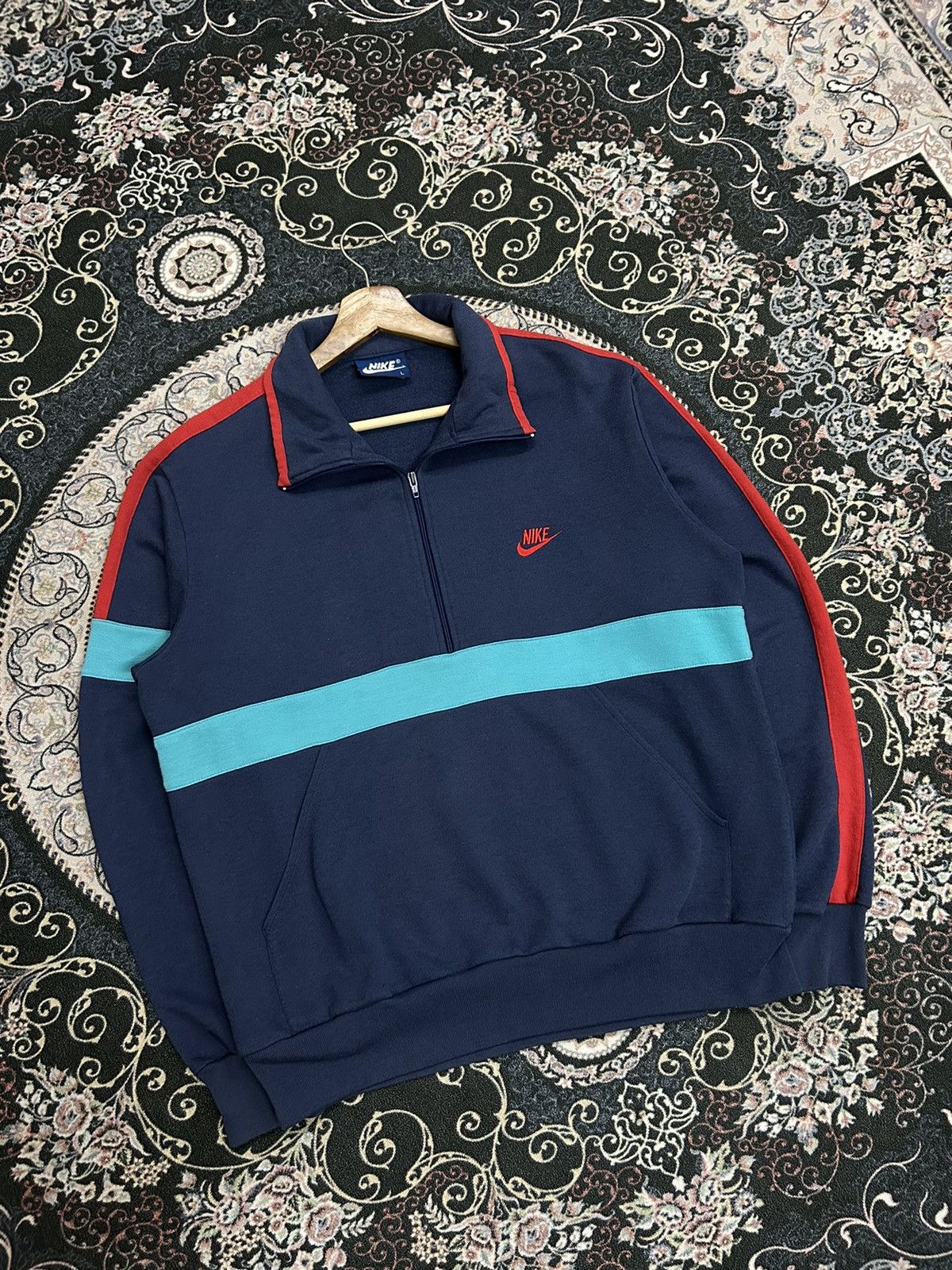 Nike Nike Vintage 80’s Halfzipper Size US L / EU 52-54 / 3 - 1 Thumbnail