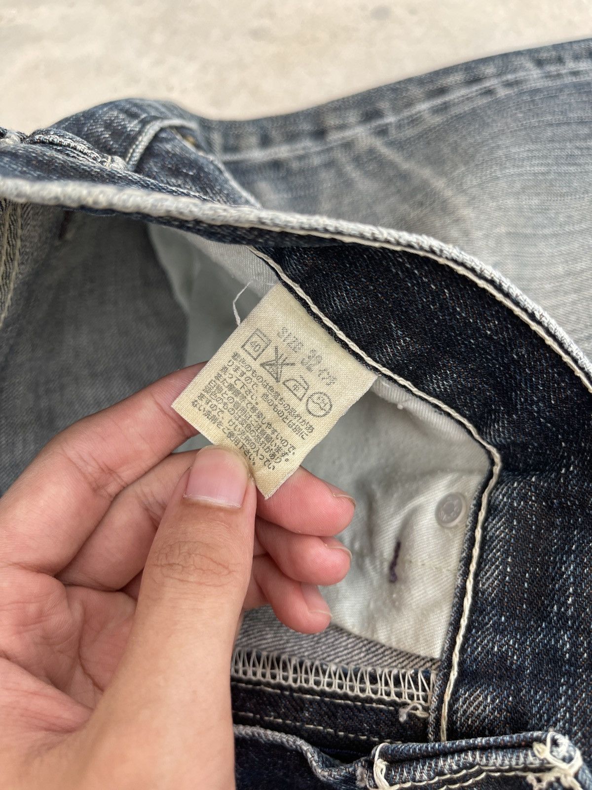 Levi's × Levi's Vintage Clothing × Vintage Levi’s 507 Vintage Y2K Faded Blue Denim Jeans Size US 32 / EU 48 - 10 Thumbnail