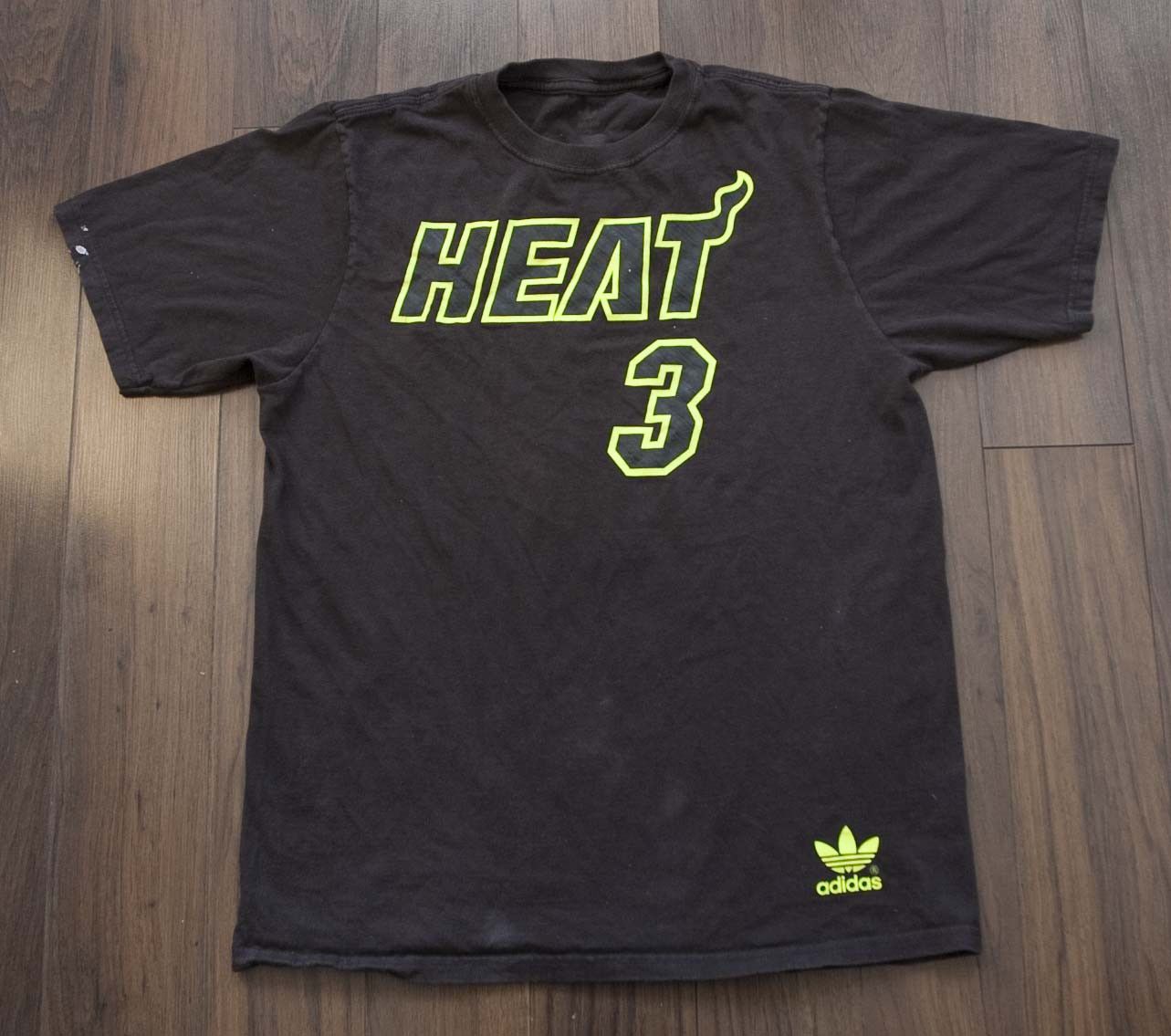 Adidas Dwayne Wade T Shirt Miami Heat Size M Adidas Black Size US M / EU 48-50 / 2 - 2 Thumbnail