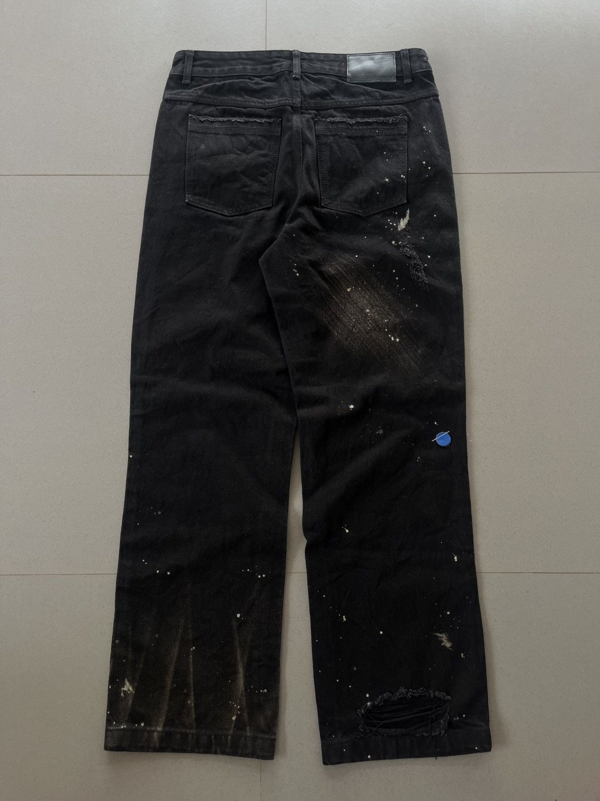 Ader Error SS2022 Ader Error Distressed Faded Paint Spots Denim Pants Size US 32 / EU 48 - 2 Thumbnail