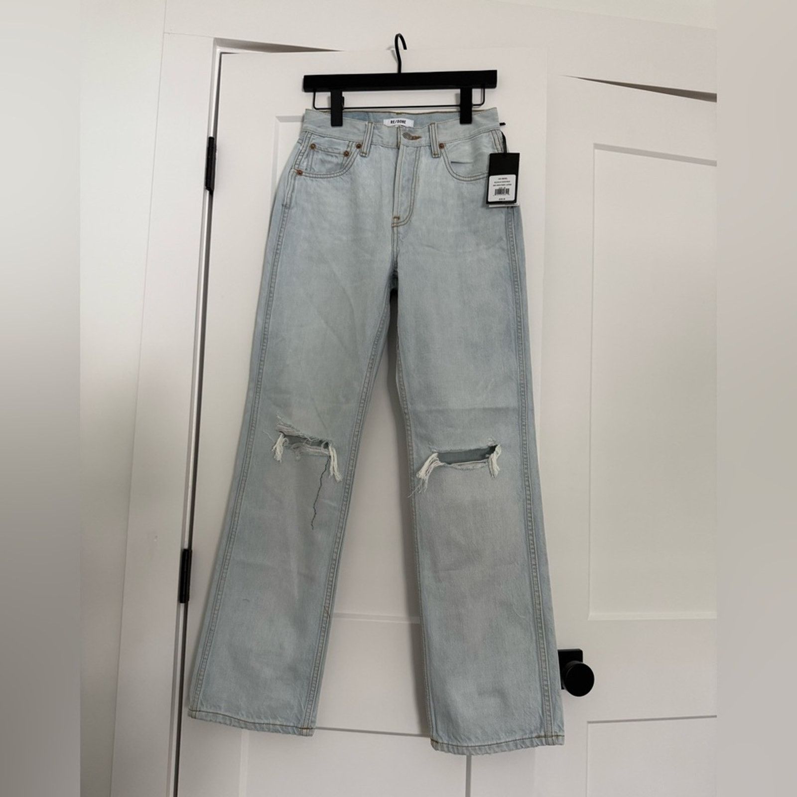 RE/DONE New Re/Done 90s High Rise Loose Bleach Destroy - 25 - $295 Size 25" / US 0 / IT 36 - 6 Thumbnail