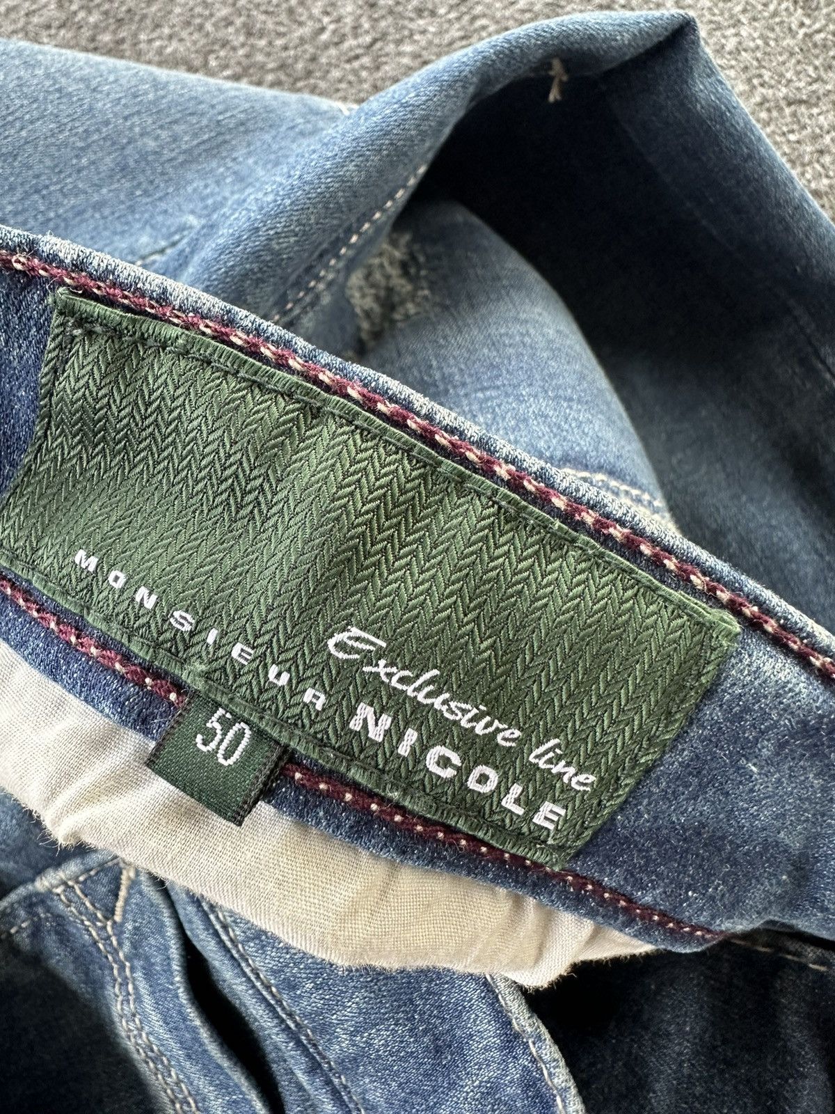 Beauty Beast × If Six Was Nine × Nicole Club Nicole Monsieur by ISKO Slim Denim Size 34 D90 Size US 34 / EU 50 - 11 Thumbnail