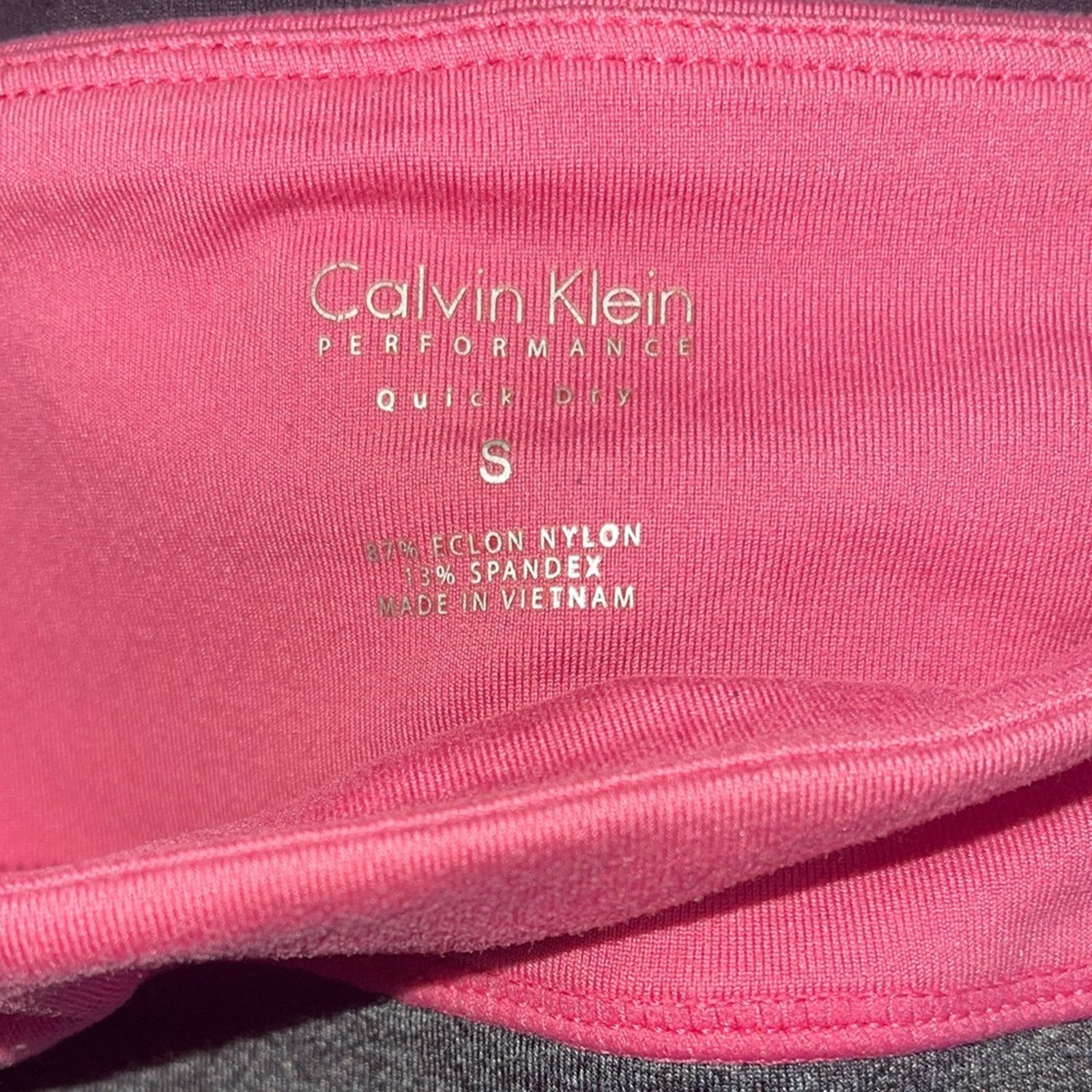 Calvin Klein CALVIN KLEIN Quick Dry Performance Crop Leggings Sz S Size 23" - 3 Thumbnail
