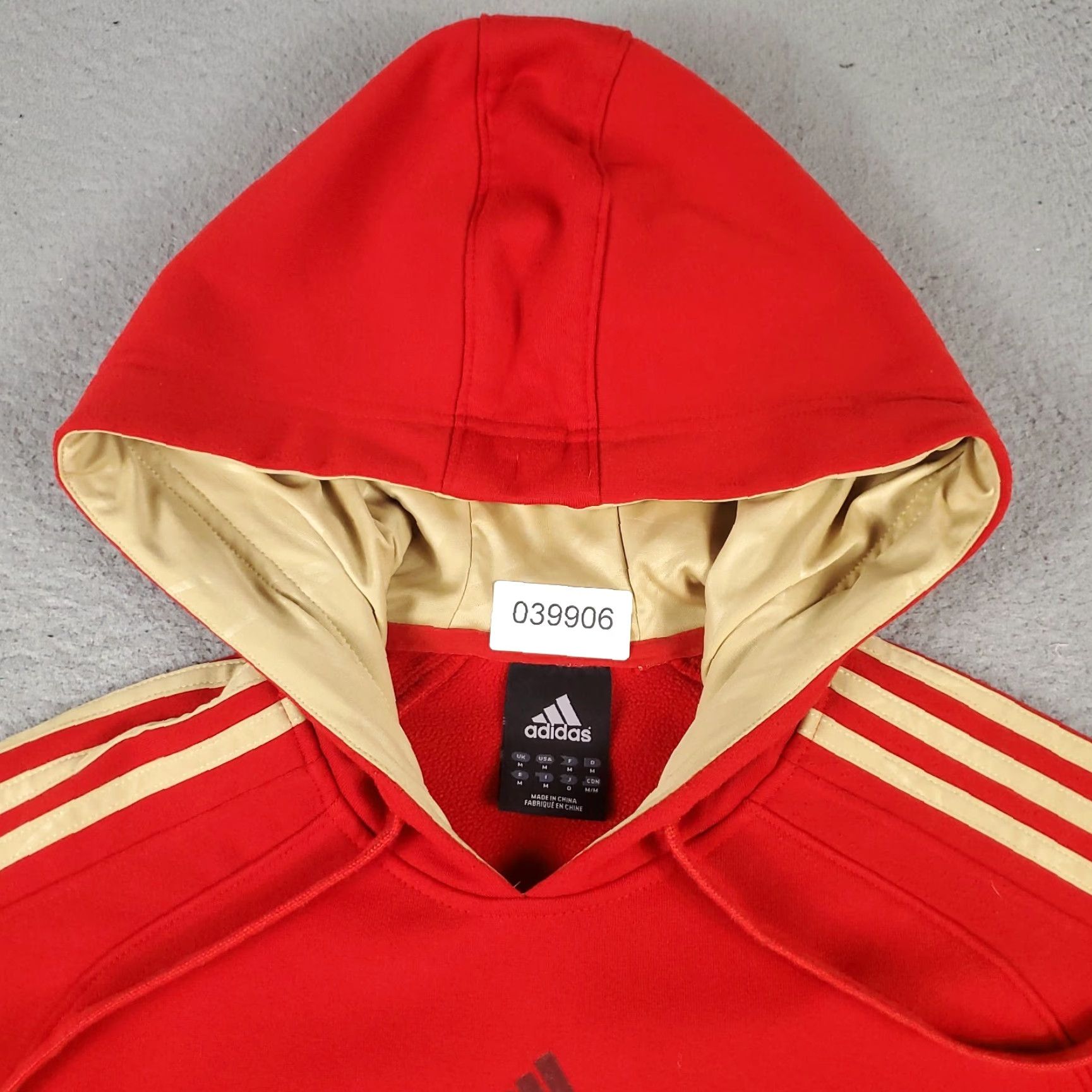 Adidas Adidas Hoodie Mens Medium Red Pullover Sweatshirt Long Sleeve Classic Sports Size US M / EU 48-50 / 2 - 3 Thumbnail