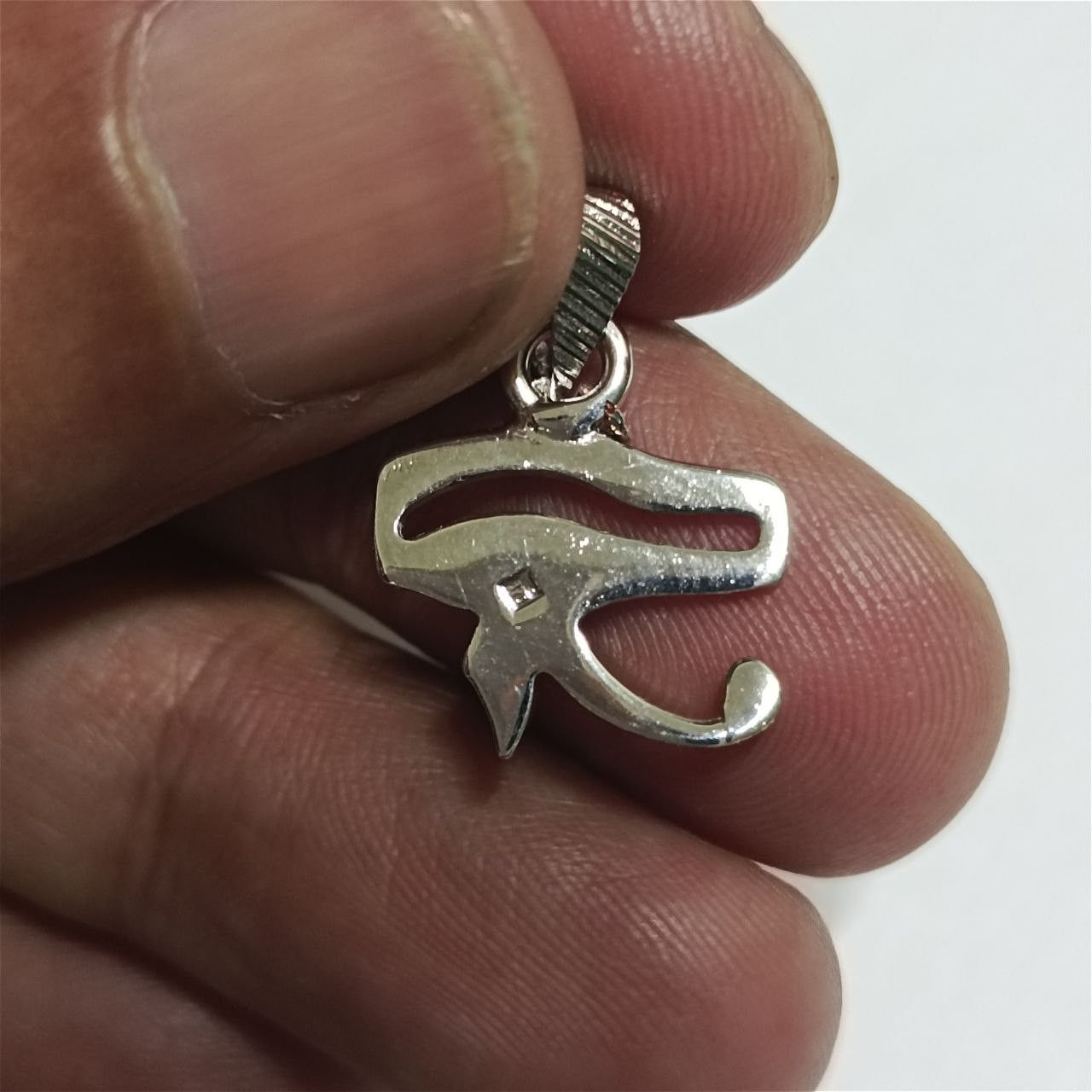 Sterling Silver handcrafted 925 silver Eye of Horus pendant Egyptian style Size ONE SIZE - 5 Thumbnail