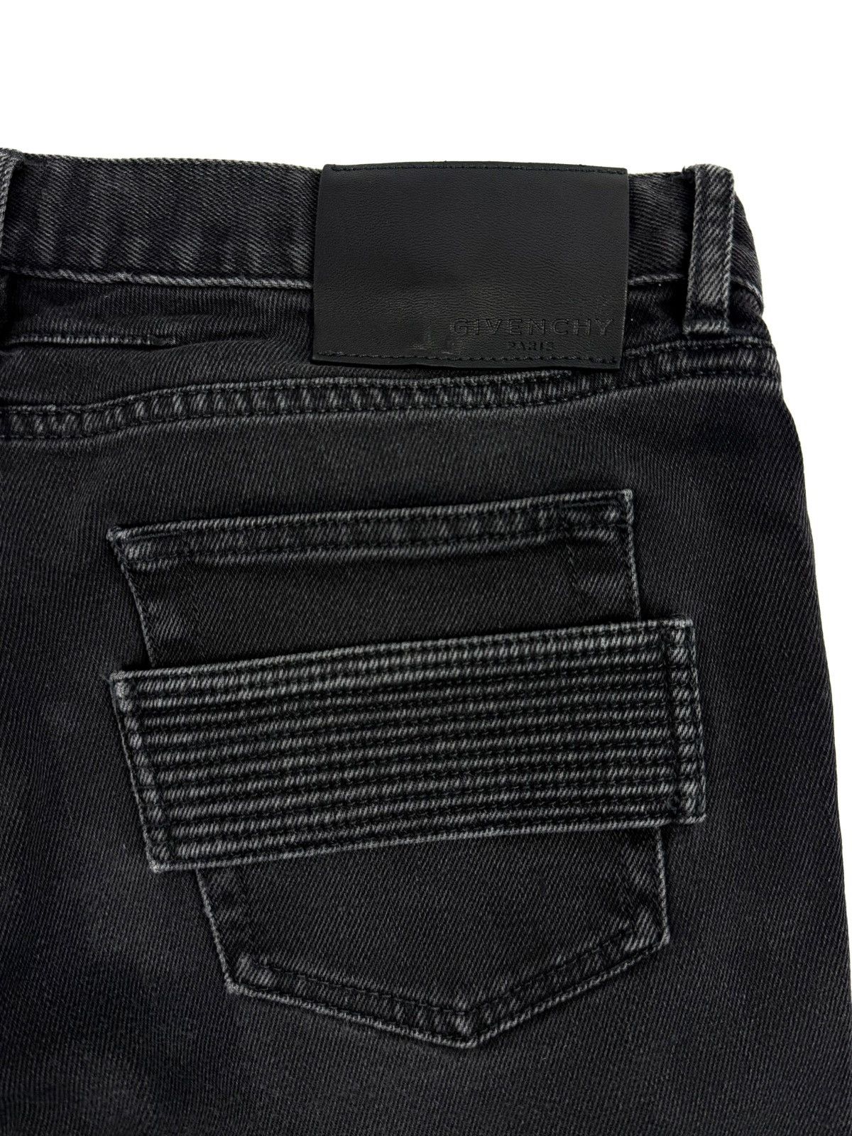 Givenchy Givenchy Zip Biker Black Jeans Washed Moto Archive Designer Size US 30 / EU 46 - 11 Thumbnail