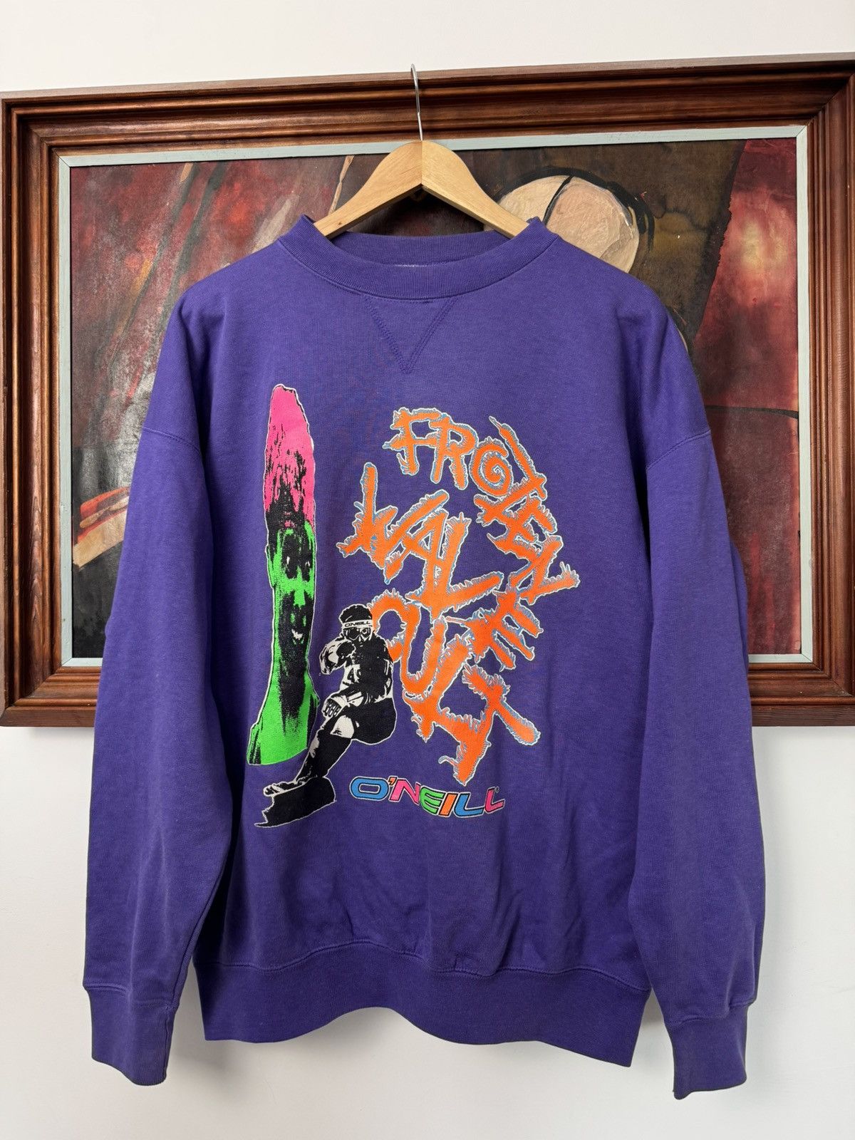 90s Vintage O’Neill Oversize Boxy Crewneck Surf Board Skate
