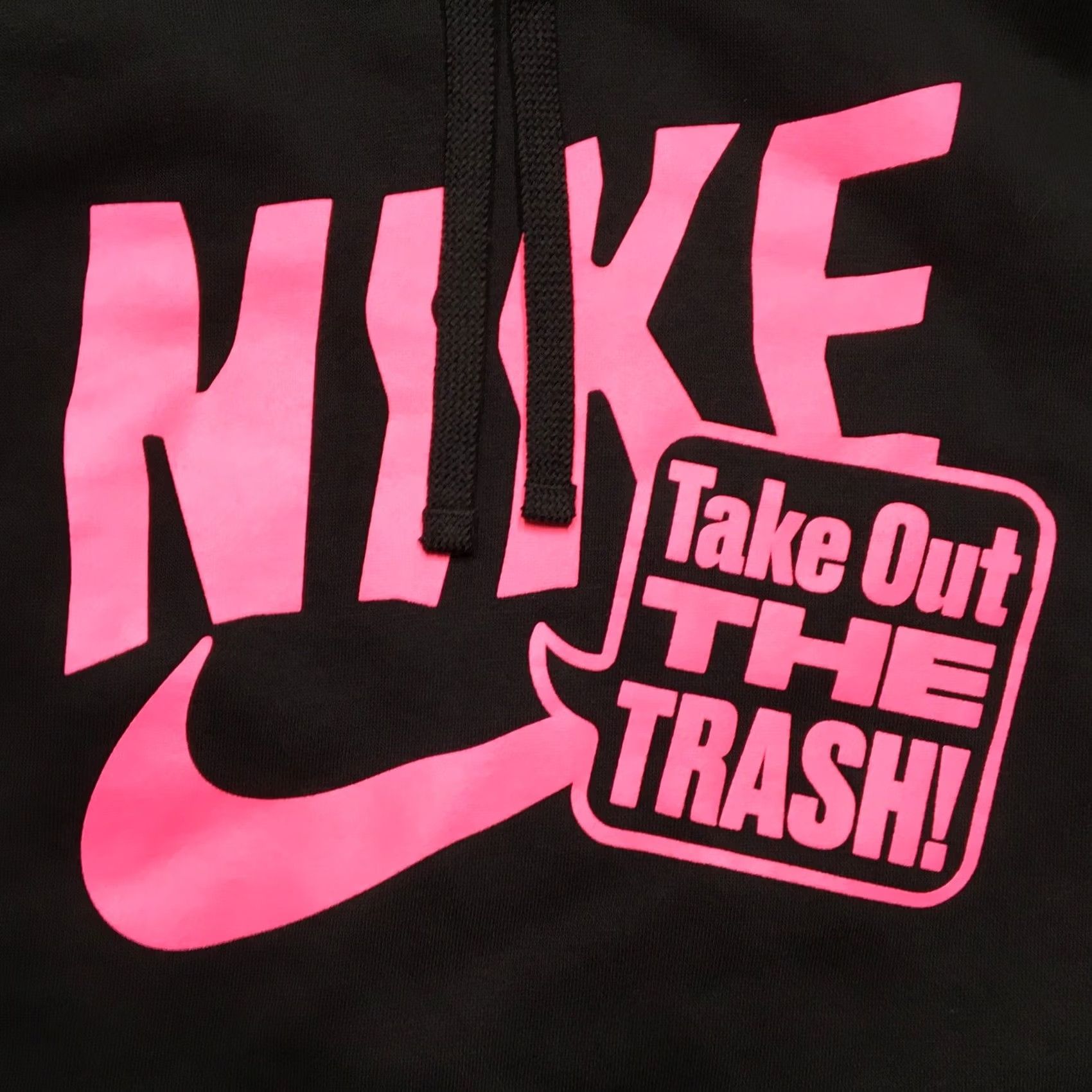 Nike Nike Hoodie Men L Black Take Out The Trash Graphic Club Fleece WM Open Waste Nike Swoosh Printed Back Graphic Pouch K Size US L / EU 52-54 / 3 - 5 Thumbnail