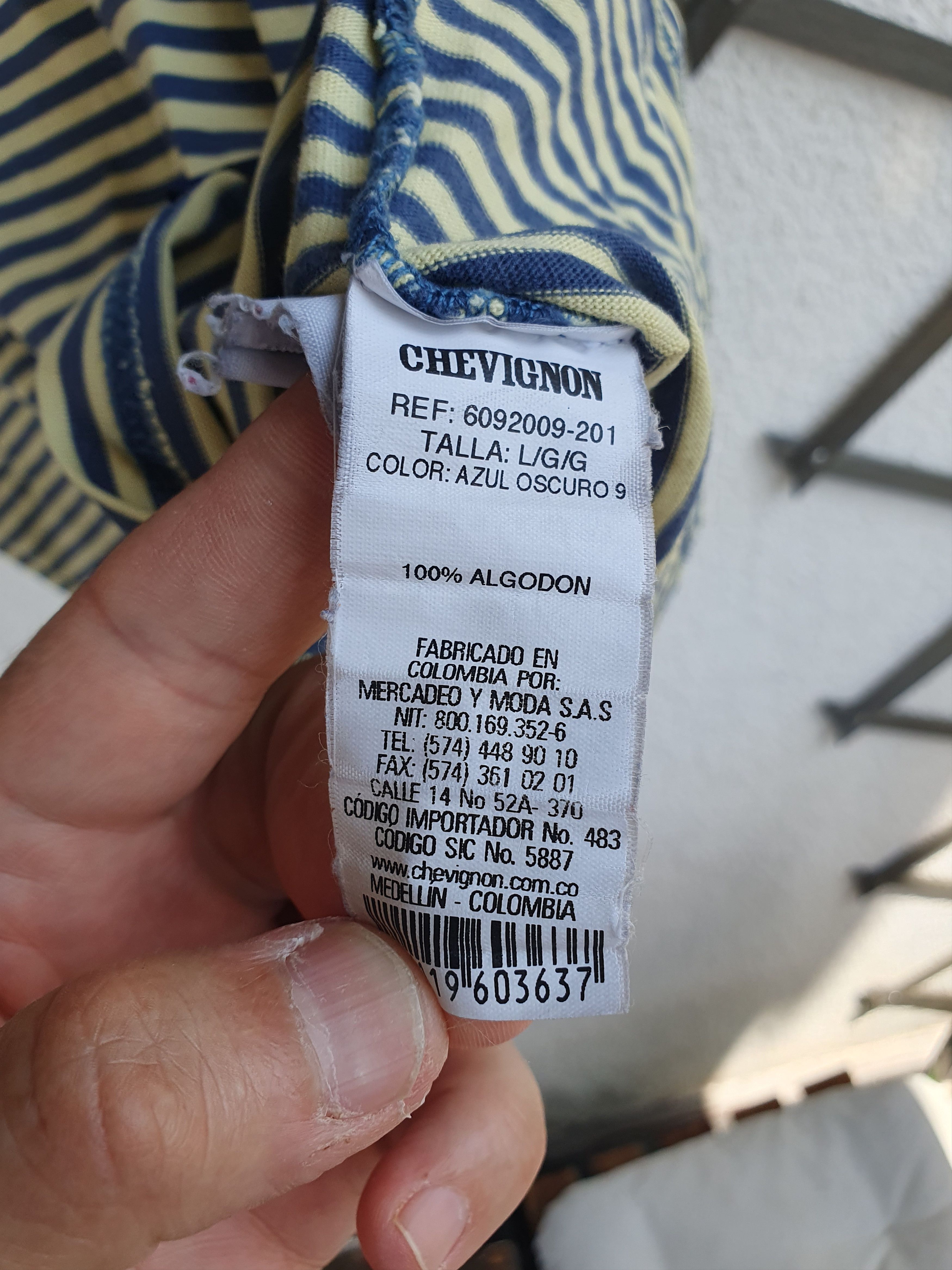 Chevignon Chevignon Striped Pocket Slim t-shirt sz L/M? Size US M / EU 48-50 / 2 - 10 Thumbnail