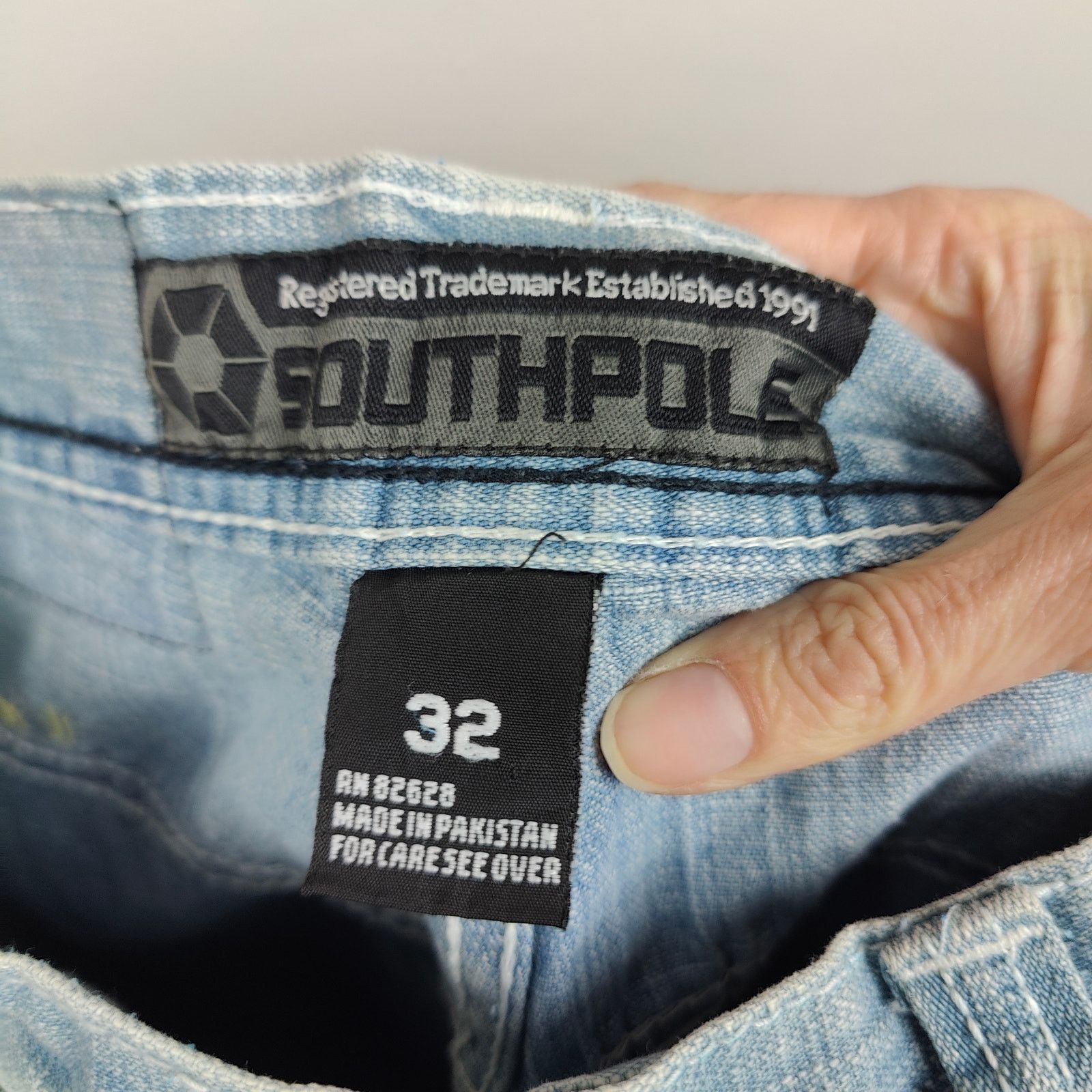 Southpole Vintage Y2K Southpole Baggy Jeans Mens 32 Light Wash Size US 32 / EU 48 - 7 Thumbnail