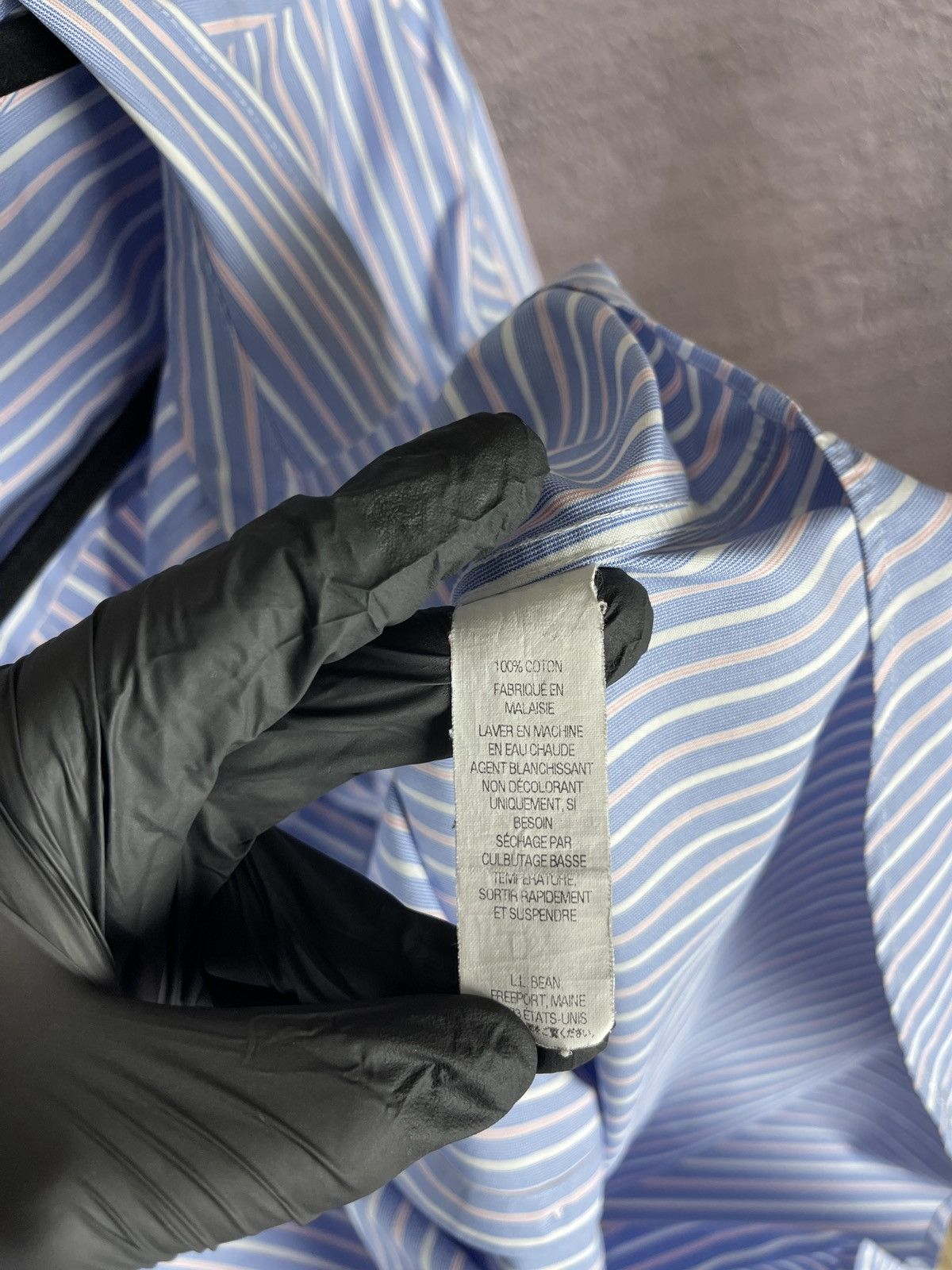 L.L. Bean L.L Bean wrinkle resistant striped long sleeve shirt Size US L / EU 52-54 / 3 - 8 Thumbnail
