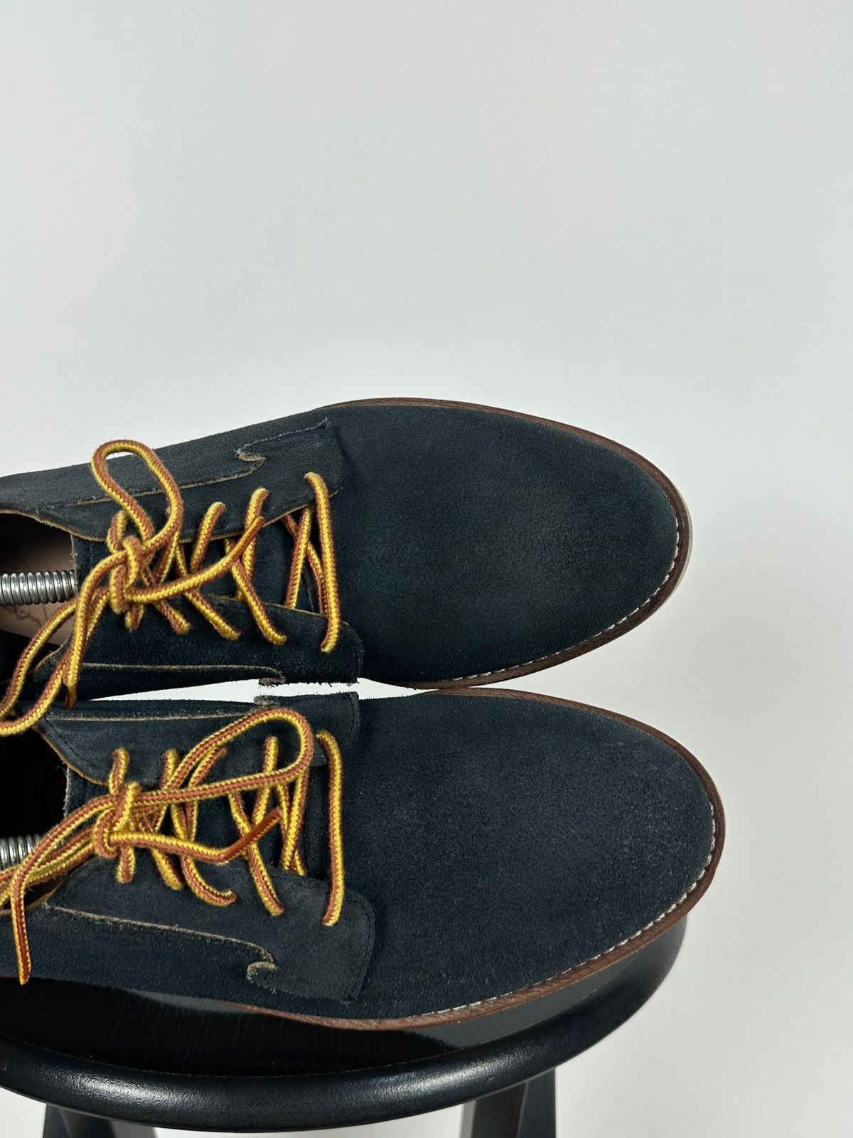 Red Wing Red Wing Postman Navy Blue Suede Oxford Shoes Size US 9 / EU 42 - 21 Thumbnail