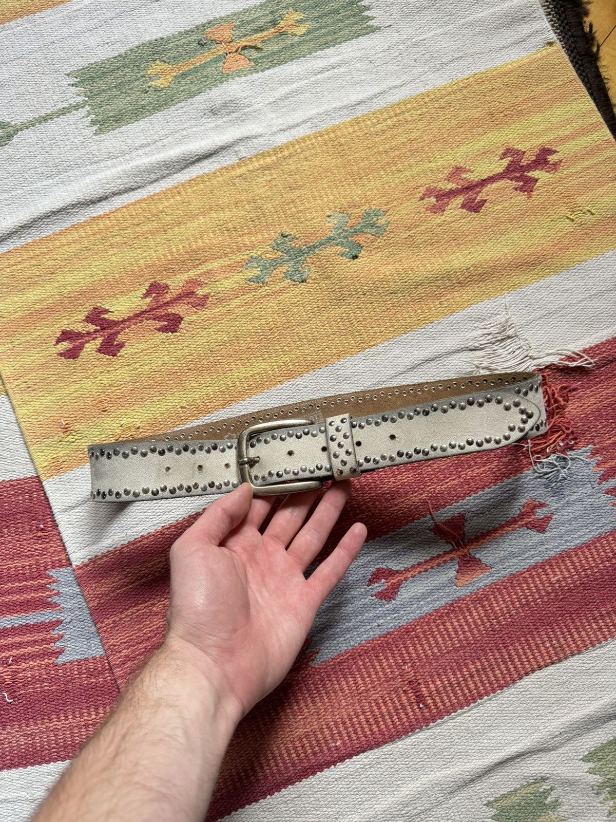 Genuine Leather Vintage Genuine Leather Made In Germany Western Cowboy Belt Size ONE SIZE - 1 Thumbnail