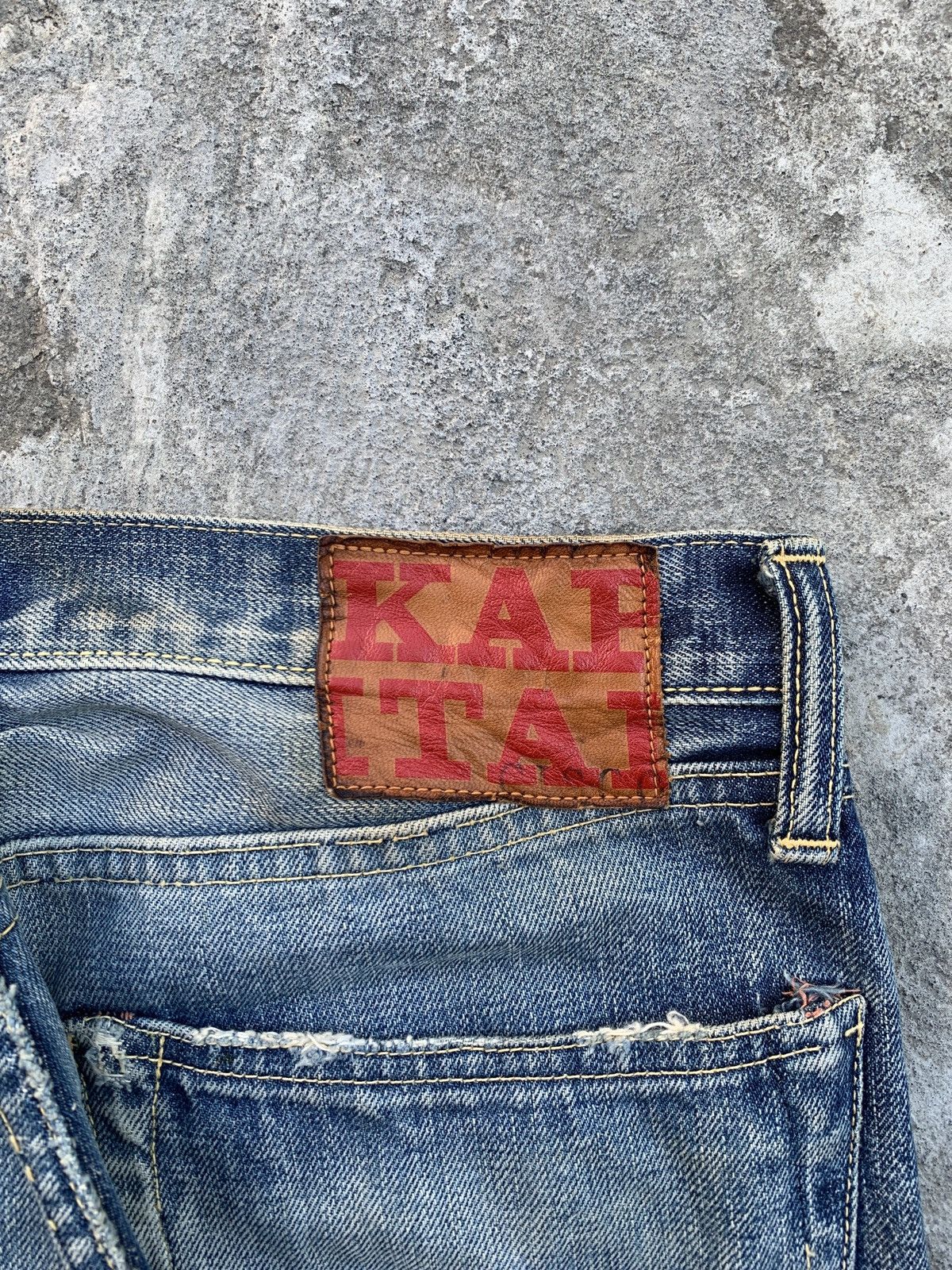 Kapital Heavily Washed Denim Jeans Size US 31 - 12 Thumbnail