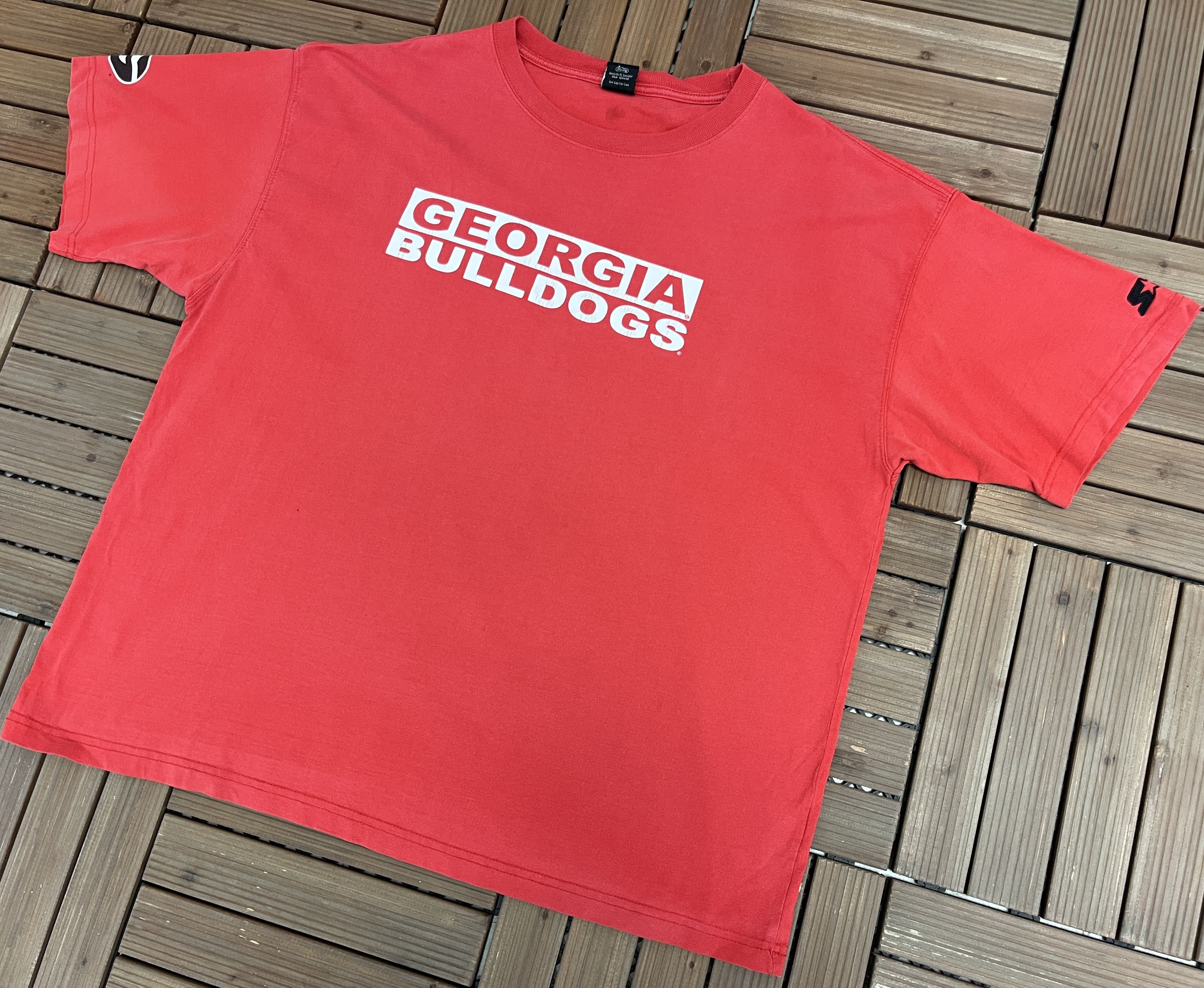 Starter × Vintage Georgia Bulldogs Vintage Red Starter T-Shirt Tee Size US XXL / EU 58 / 5 - 3 Thumbnail