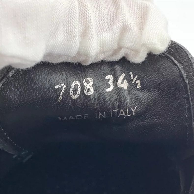 Prada Prada Black Leather ThickSoled Lace-2506 Size US 4 / IT 34 - 6 Thumbnail