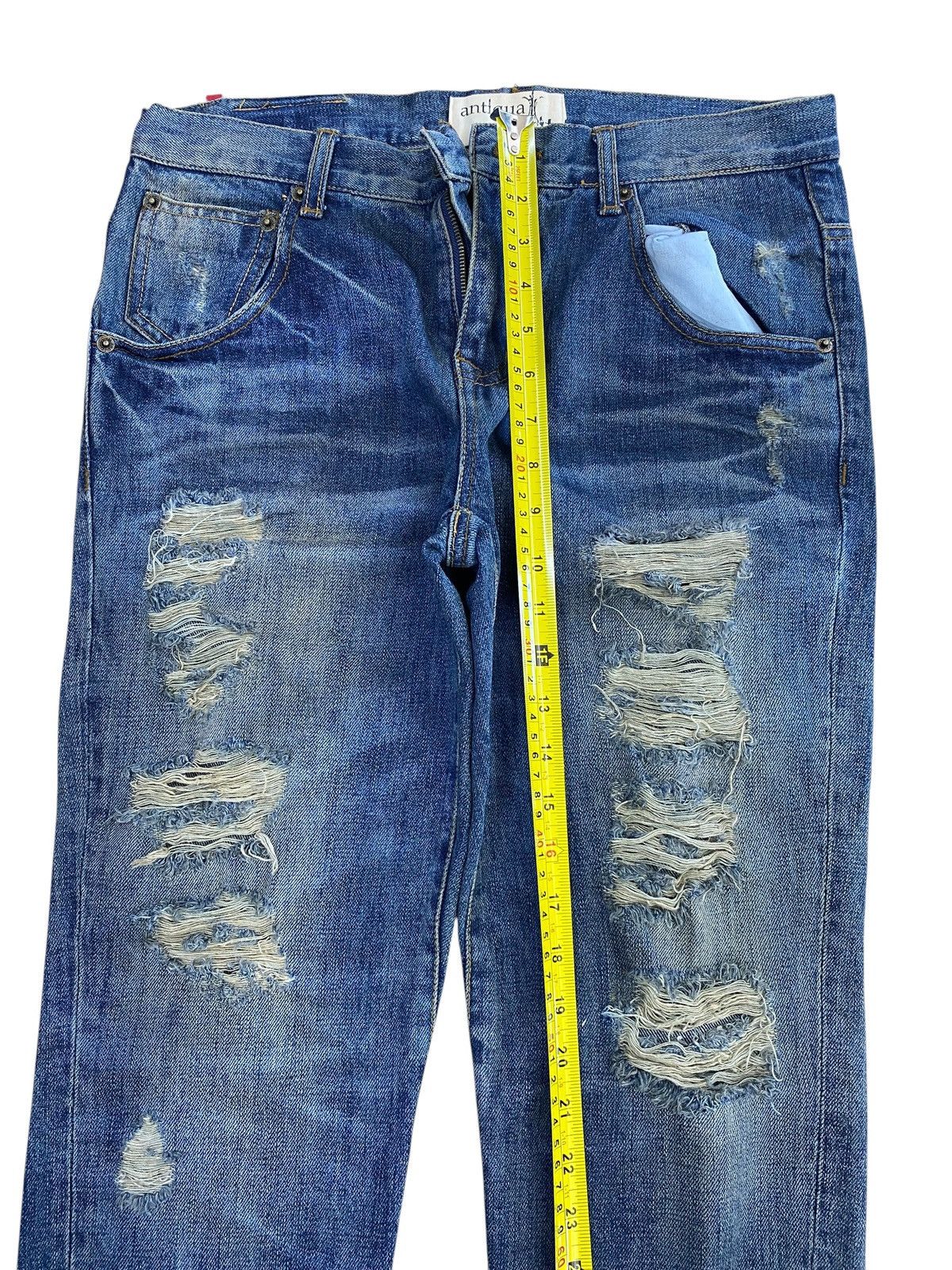 Antigua Antigua Brand Distressed Faded Style Straight Cut Jeans Size US 32 / EU 48 - 6 Thumbnail