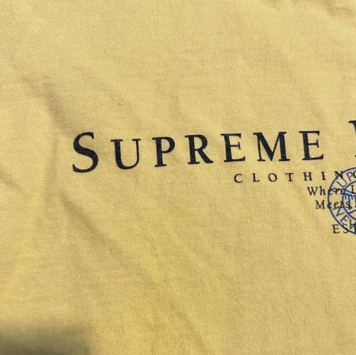 Supreme 2023 Supreme NYC Tee ‘Yellow’ Size US S / EU 44-46 / 1 - 3 Thumbnail