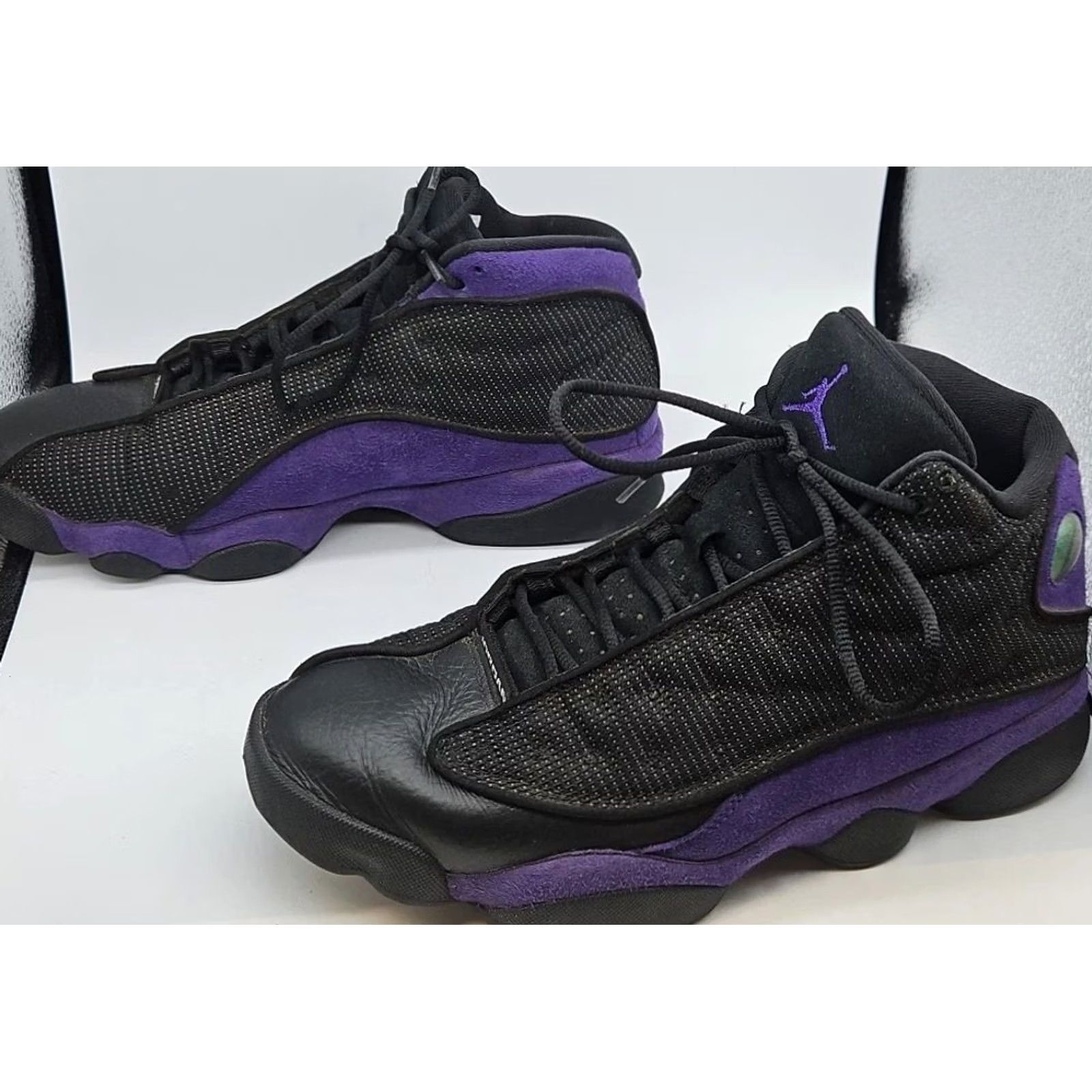 Jordan Brand Air Jordan 13 Retro Black Purple Mens 9.5 Model Air Jordan Sneaker DJ5982-015 Size US 10 / EU 43 - 6 Thumbnail