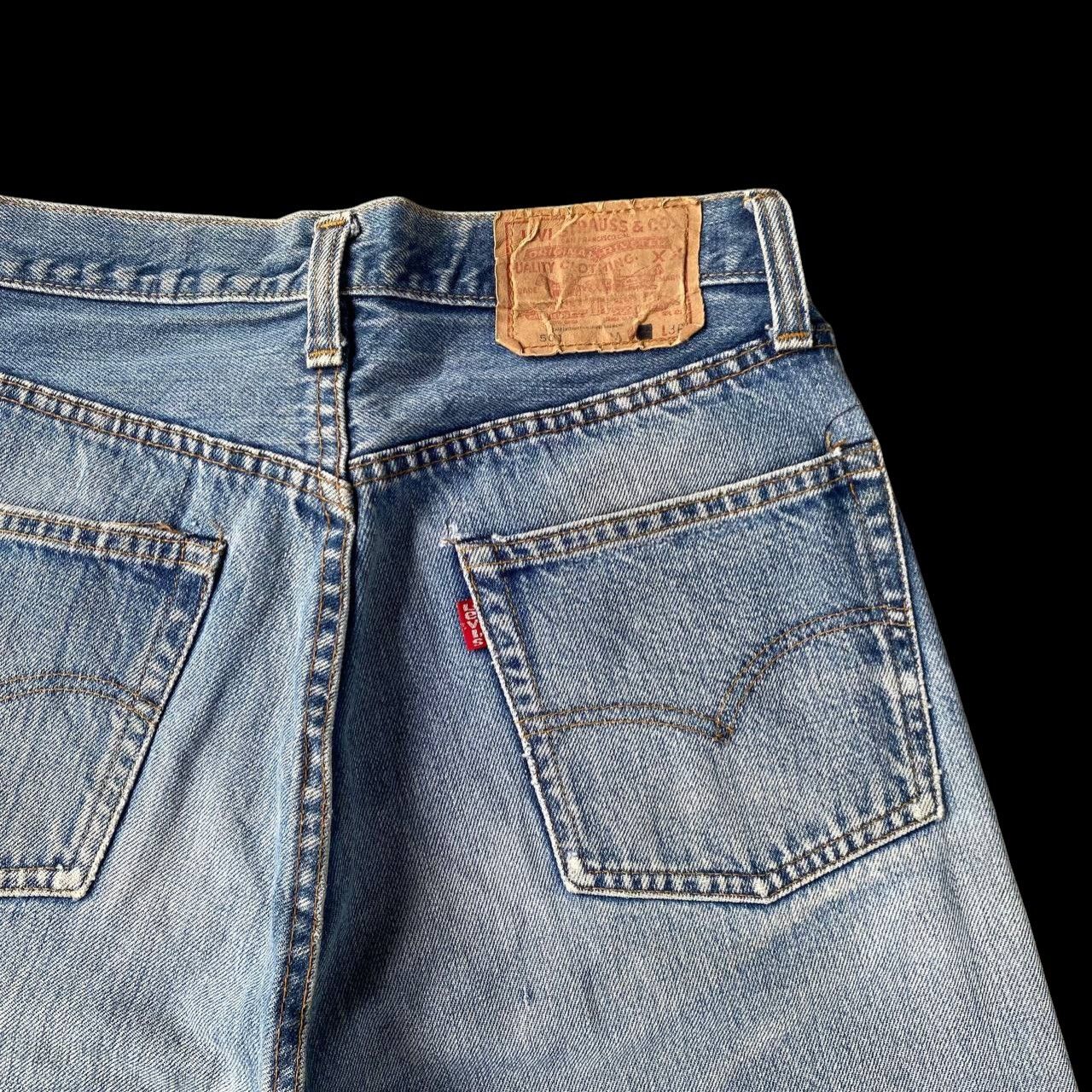 Levi's Vintage Clothing Rare 1970s Levi’s 501 Redline Selvedge Release Hem Button 6 Size US 28 / EU 44 - 20 Thumbnail