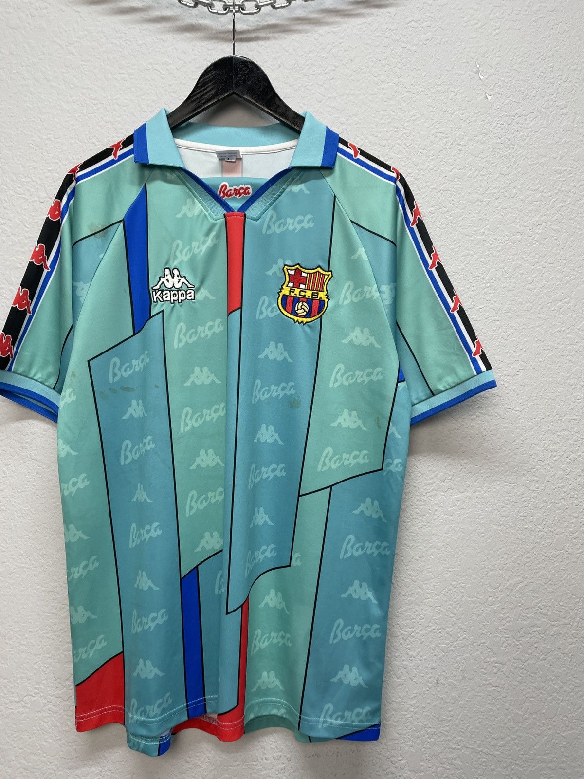 Kappa Vintage Nike Barcelona 2007 2008 Football Soccer Jersey Size US L / EU 52-54 / 3 - 3 Thumbnail