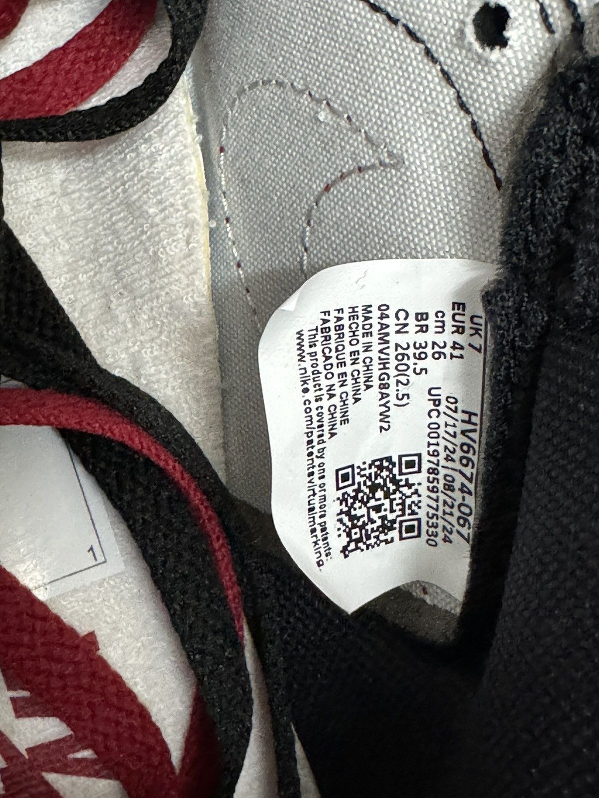 Jordan Brand Jordan 1 Retro High ‘85 OG Bred (2025) Size US 8 / EU 41 - 7 Thumbnail