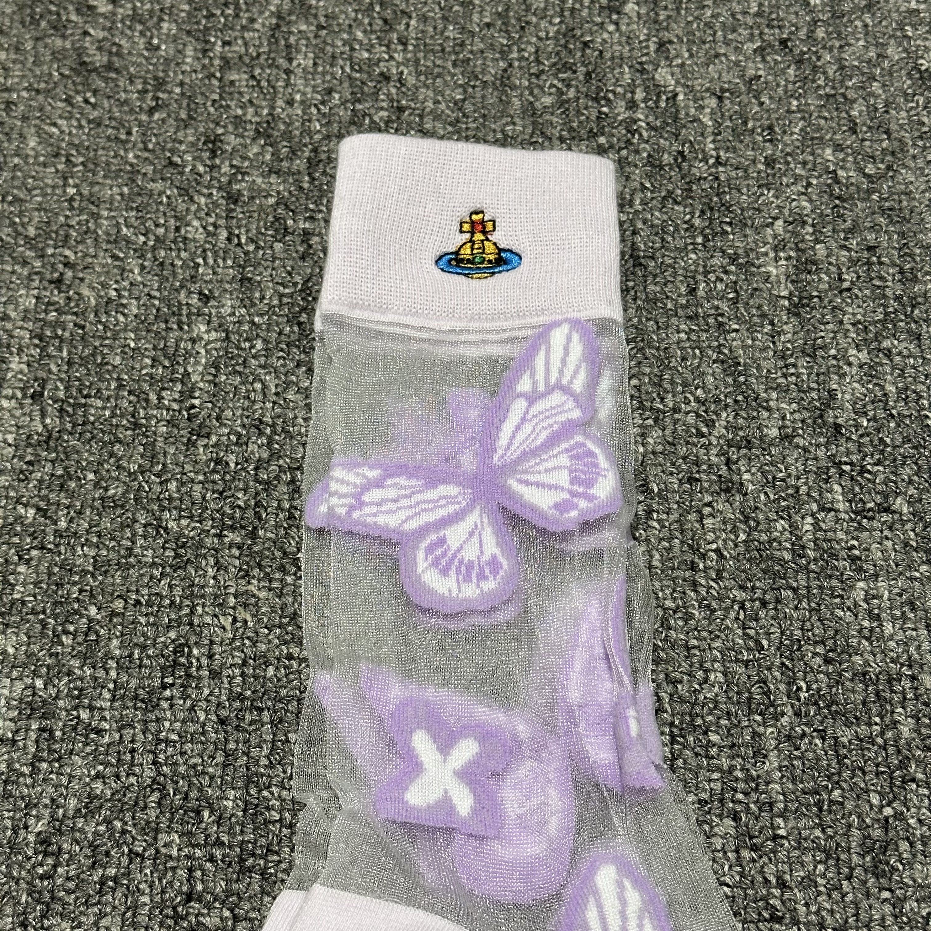 Vivienne Westwood Vivienne Westwood Sheer Pattern Mid Socks Size ONE SIZE - 3 Thumbnail