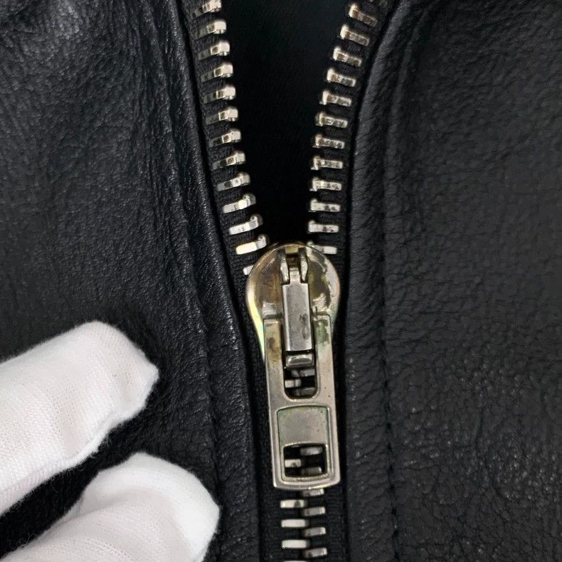 Givenchy Givenchy Black Cowhide Leather Zipper Long Sleeve Blazer Size US M / EU 48-50 / 2 - 8 Thumbnail