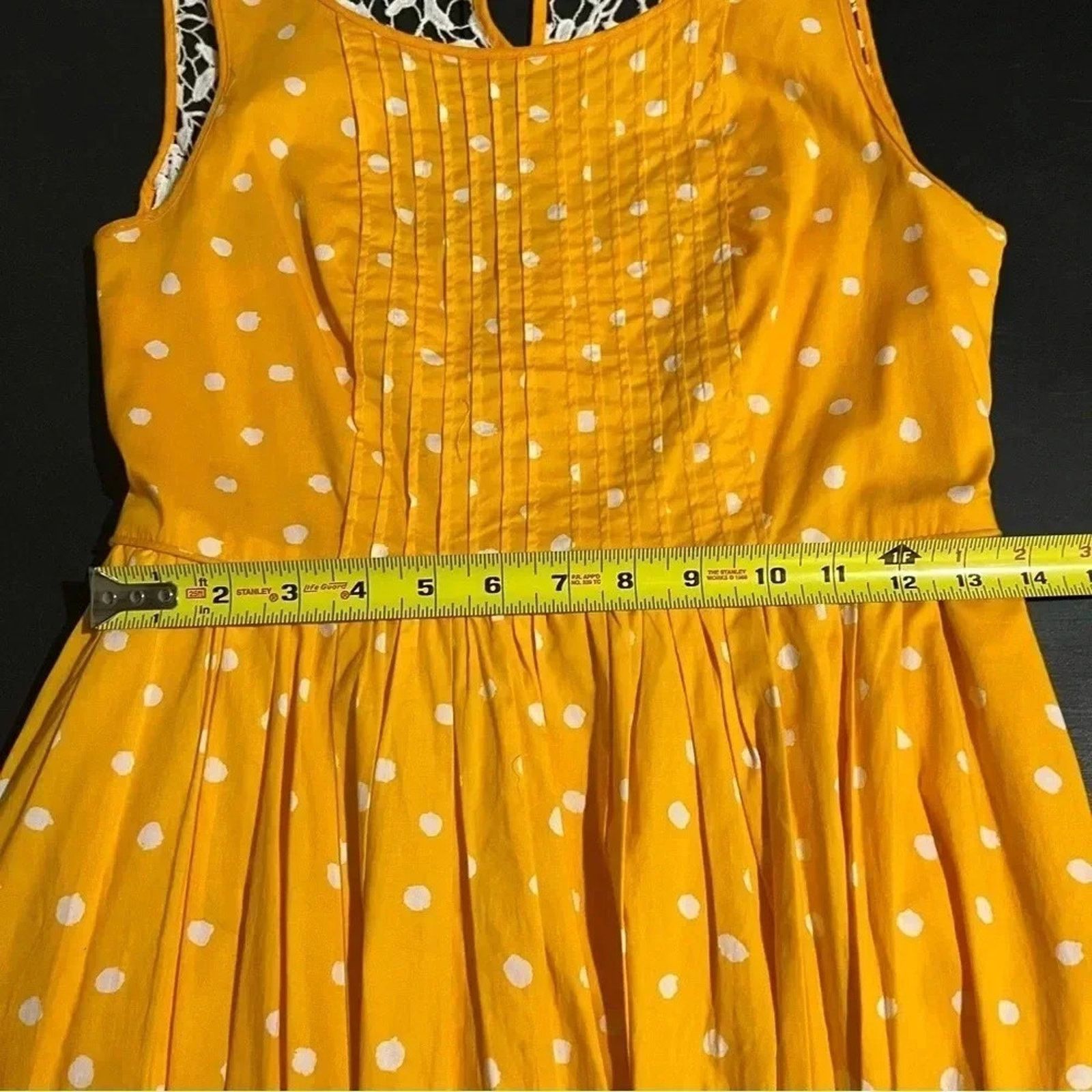 Anthropologie Moulinette Soeurs Anthropologie Yellow Polka Dot Dress Sz 4 Size S / US 4 / IT 40 - 7 Thumbnail