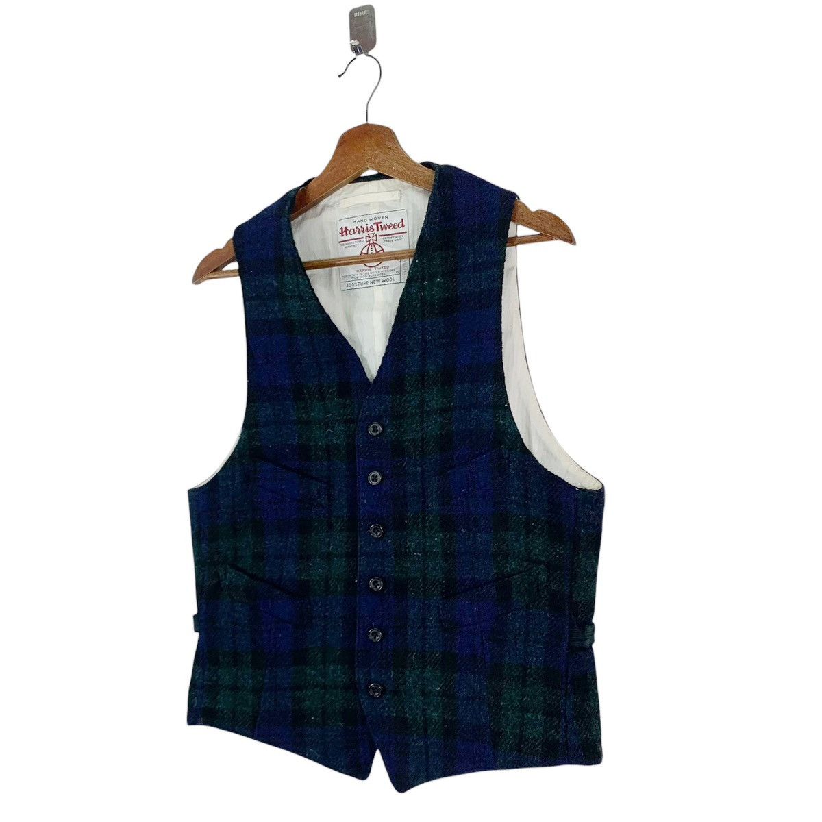 Beams Plus × Harris Tweed VINTAGE BEAMS HARRIS TWEED WOOL VEST Size US L / EU 52-54 / 3 - 2 Thumbnail