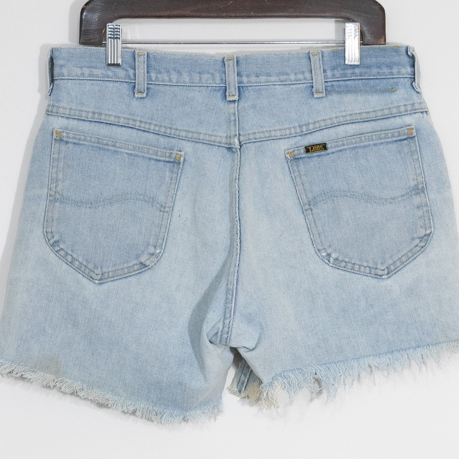 Lee Vintage 80s Lee Cutoff Jean Shorts 32 Waist - Distressed Size US 32 / EU 48 - 7 Thumbnail