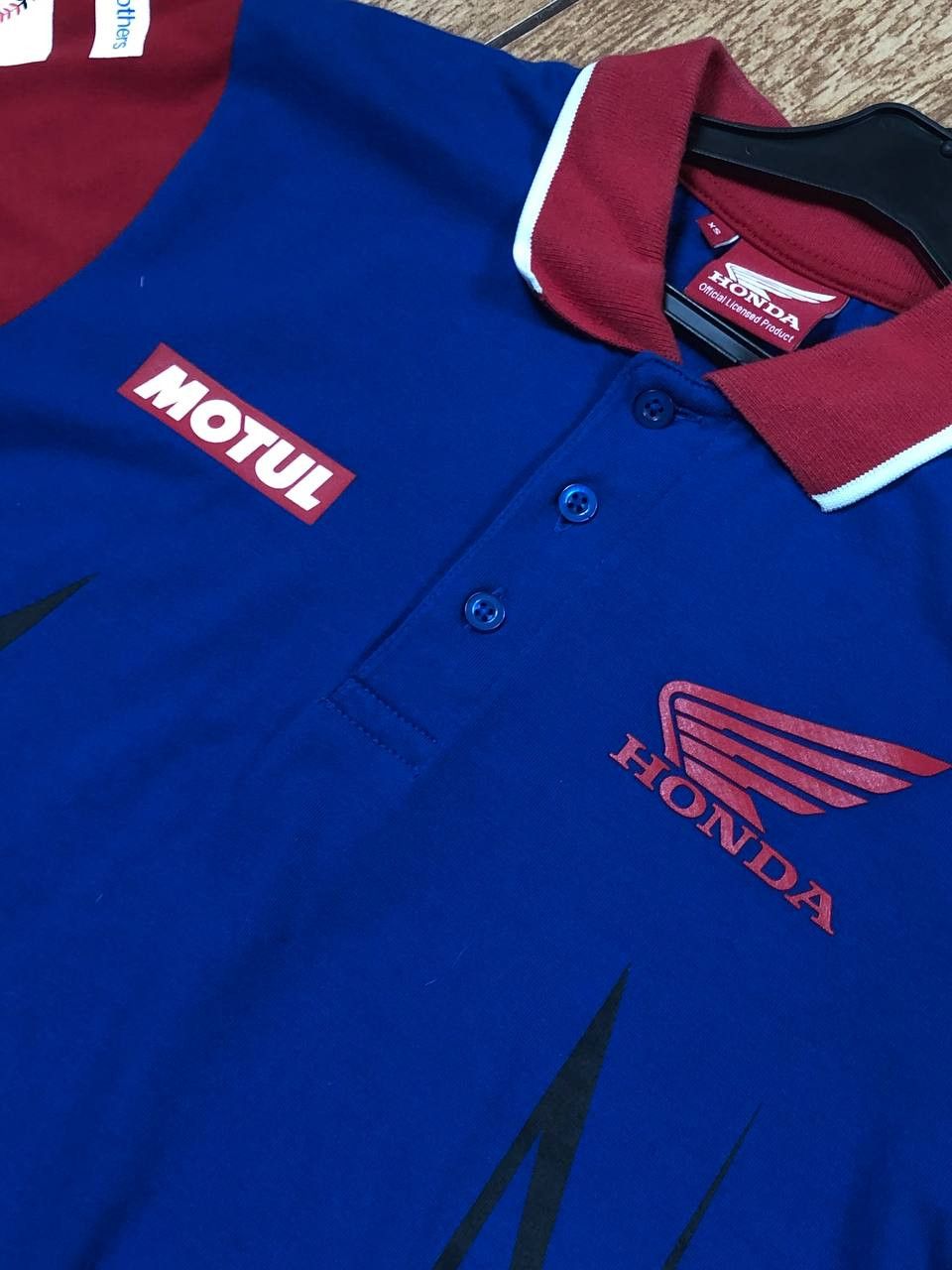 Honda Honda Team Motorrad Superbike Racing Polo Jersey Size US XS / EU 42 / 0 - 5 Thumbnail