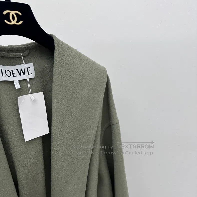 Loewe Loewe Green Belted Hooded Coat Size 4XL / US 24-26 - 3 Thumbnail