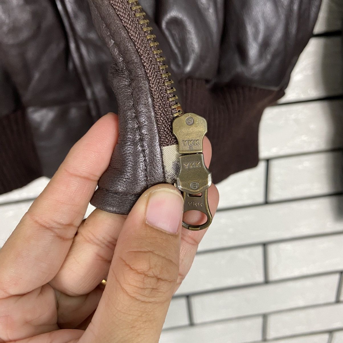 Japanese Brand 📌Vintage Cropped Leather Jacket Unbranded Mink Fur Collar Size US M / EU 48-50 / 2 - 19 Thumbnail