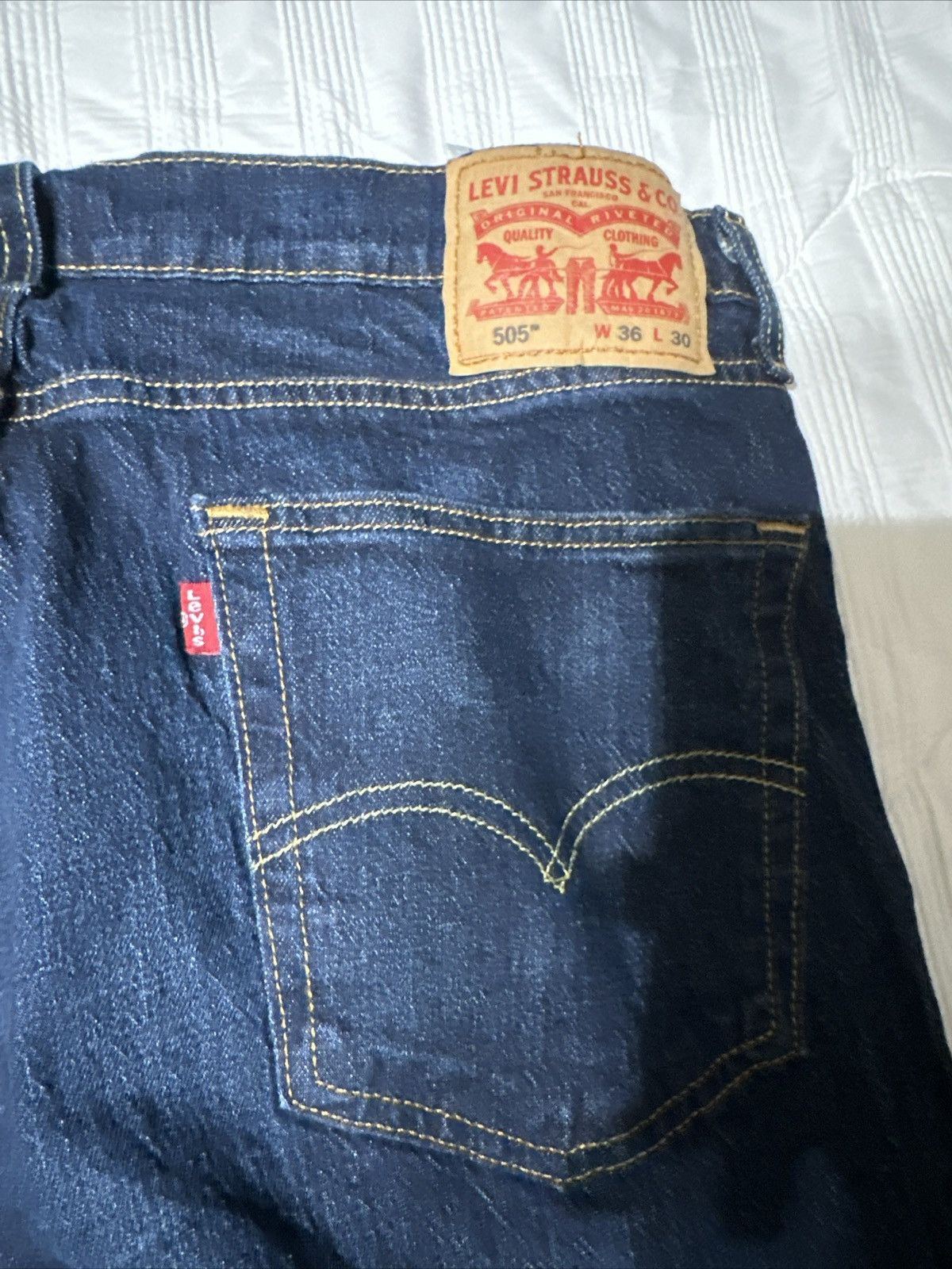 Levi's × Vintage Levis 505 36x30 Size US 36 / EU 52 - 3 Thumbnail