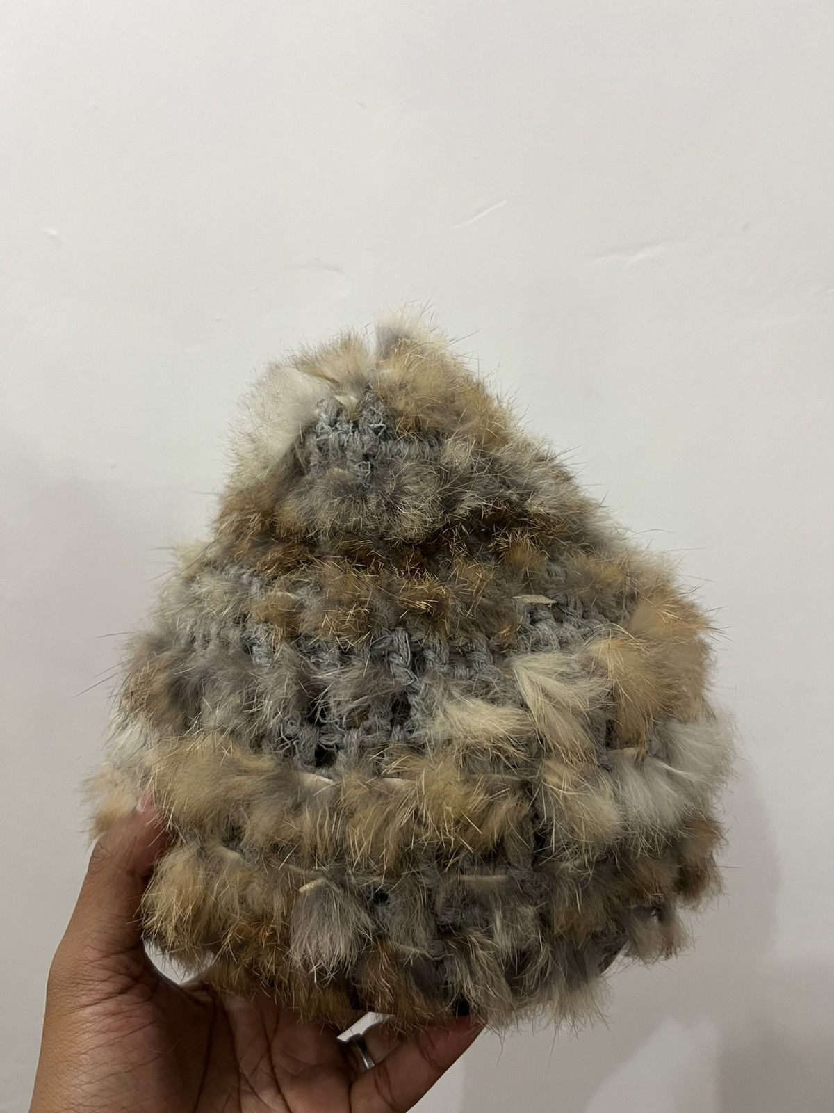 Japanese Brand Mohair Faux Fur Hat Size ONE SIZE - 4 Thumbnail