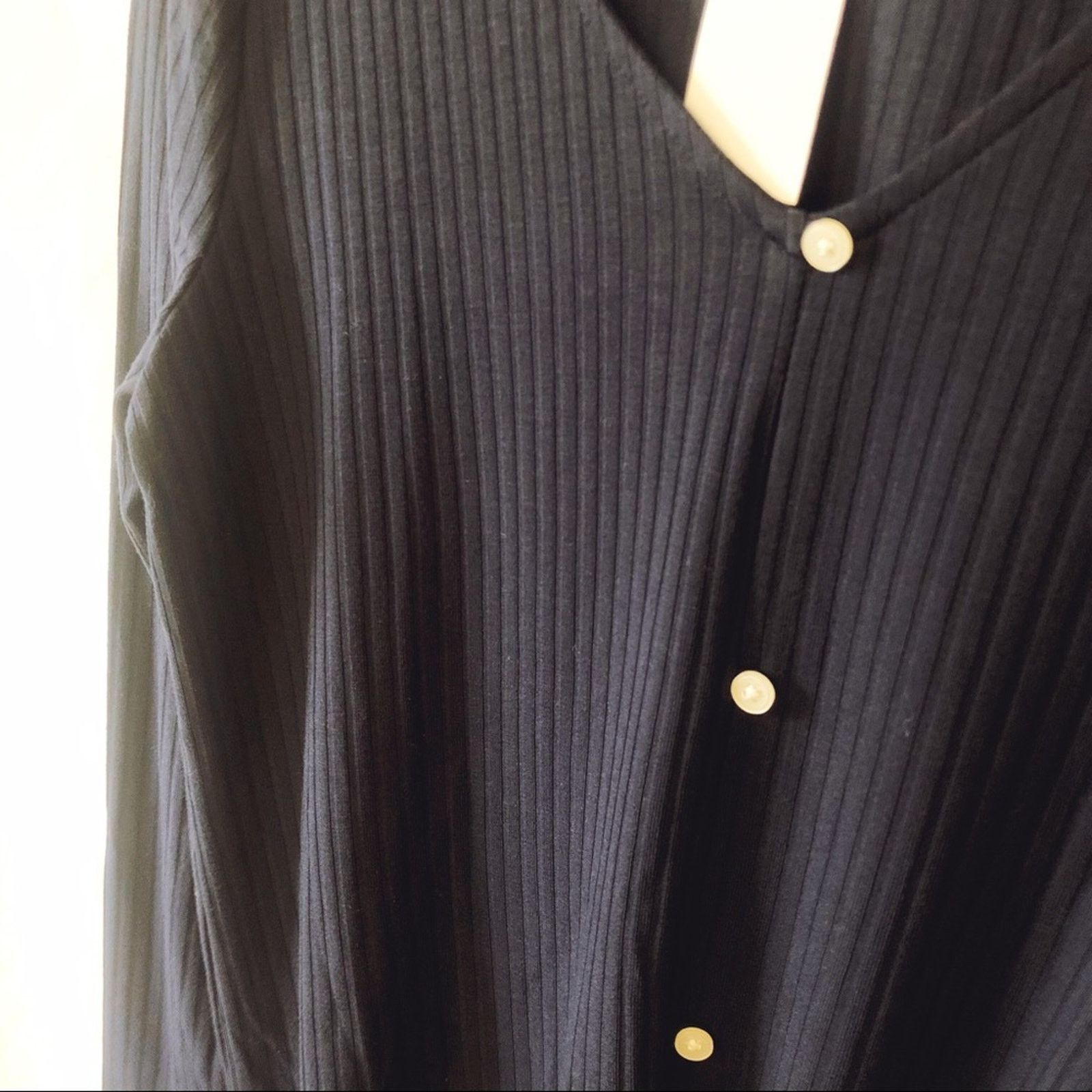 Loft LOFT Blue Button Tie Hem Long Sleeve Shirt Size XS / US 0-2 / IT 36-38 - 4 Thumbnail