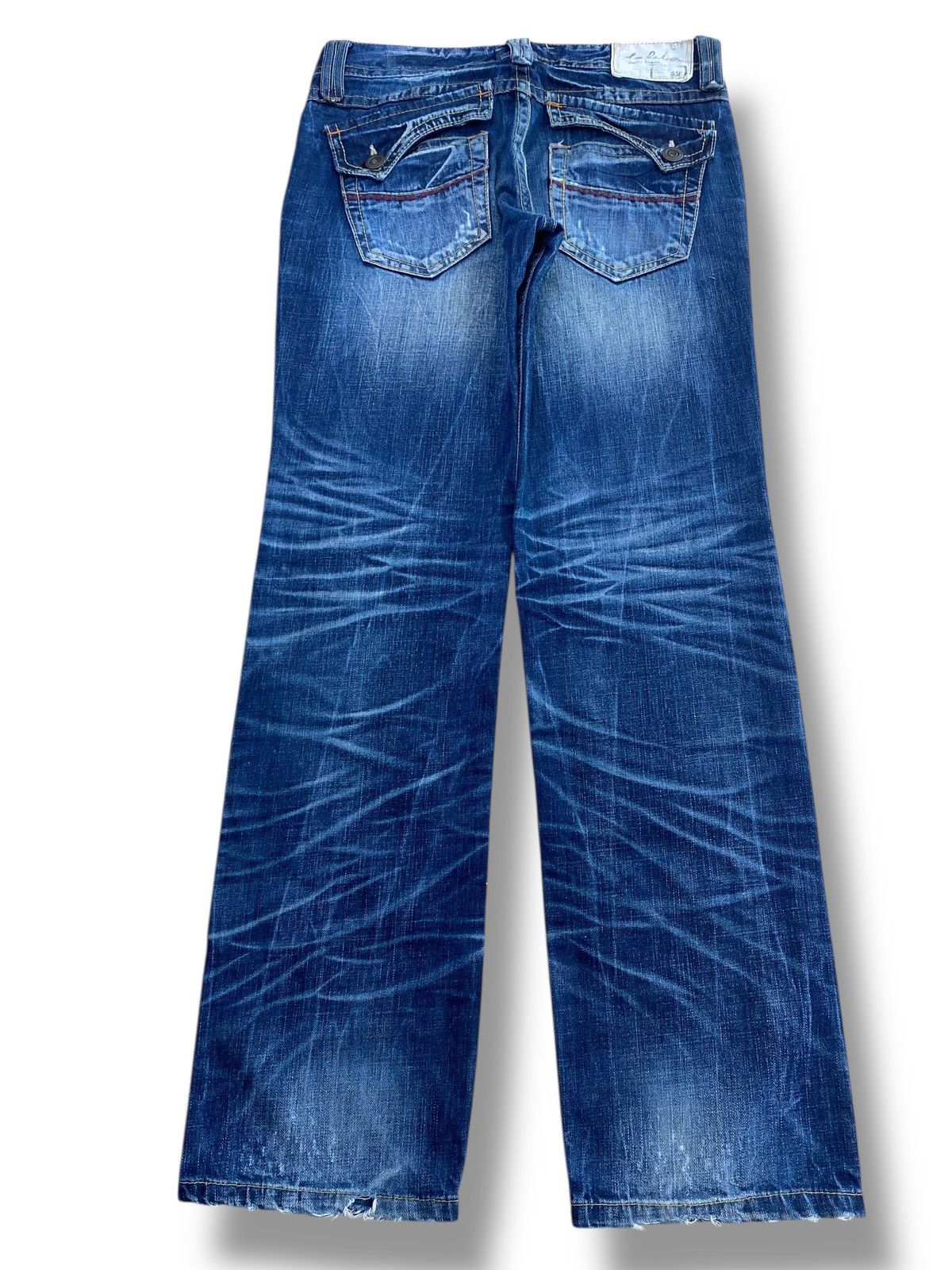 Other Lolita Club By Concert Blue Wash Style Whiskers Jeans Size US 34 / EU 50 - 3 Thumbnail