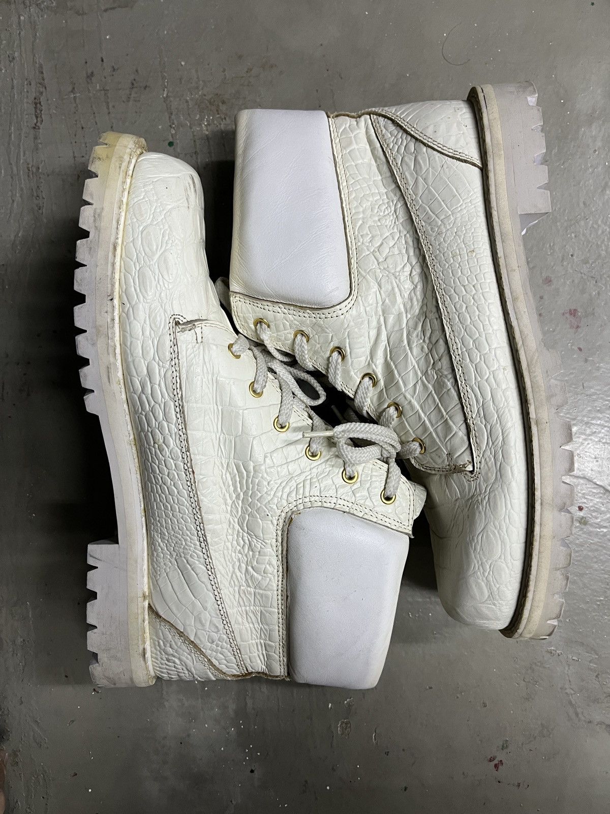 14th Addiction Juvenile Delinquent Balenciaga Style Crocodile Leather Boots Size US 9.5 / EU 42-43 - 17 Thumbnail