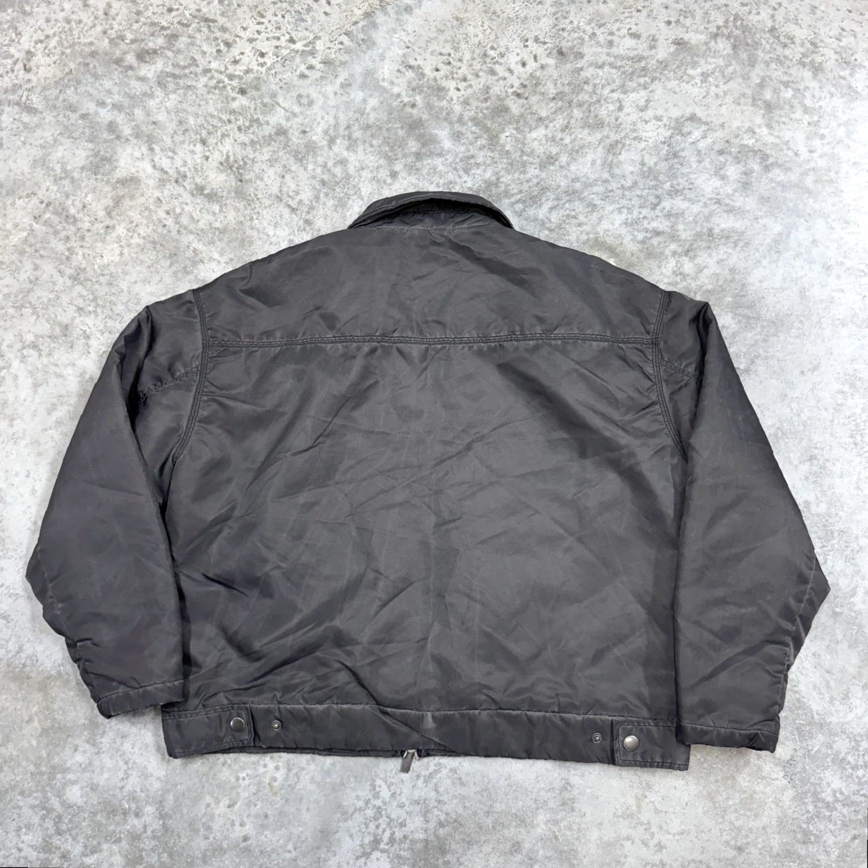 Pacsun PacSun Jacket Mens Small Black Zip Bomber Workwear Snap Cuffs Ring Pull Star Size US S / EU 44-46 / 1 - 5 Thumbnail