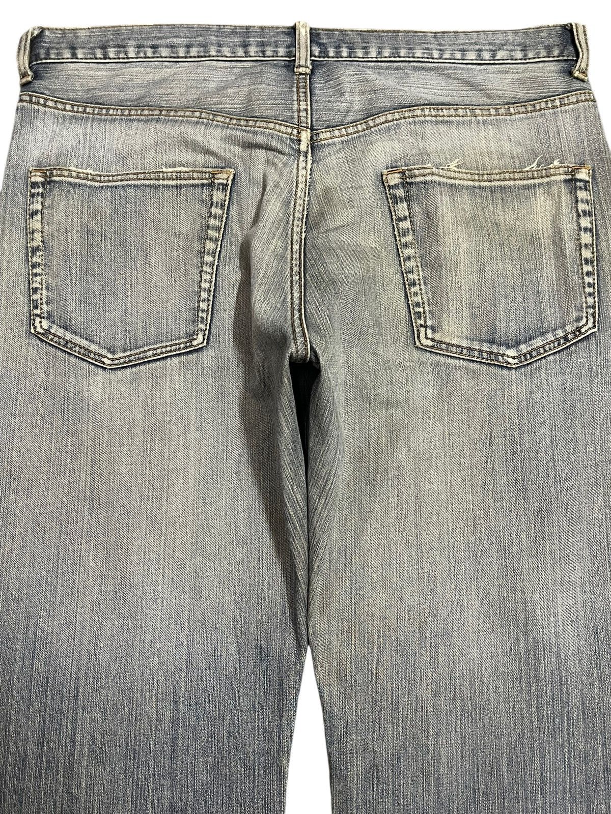 Jun Takahashi Vintage Japanese Brand Blue Wash Distress Loose Jeans Size US 36 / EU 52 - 5 Thumbnail