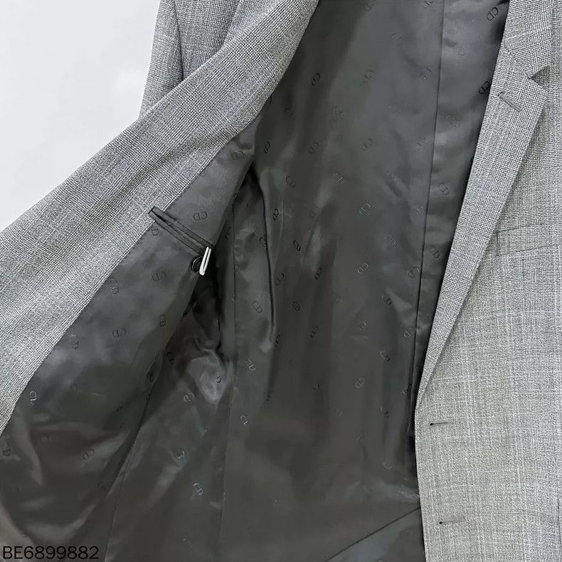 Dior Gray Wool Blend Suit Jacket-2506 Size US L / EU 52-54 / 3 - 5 Thumbnail