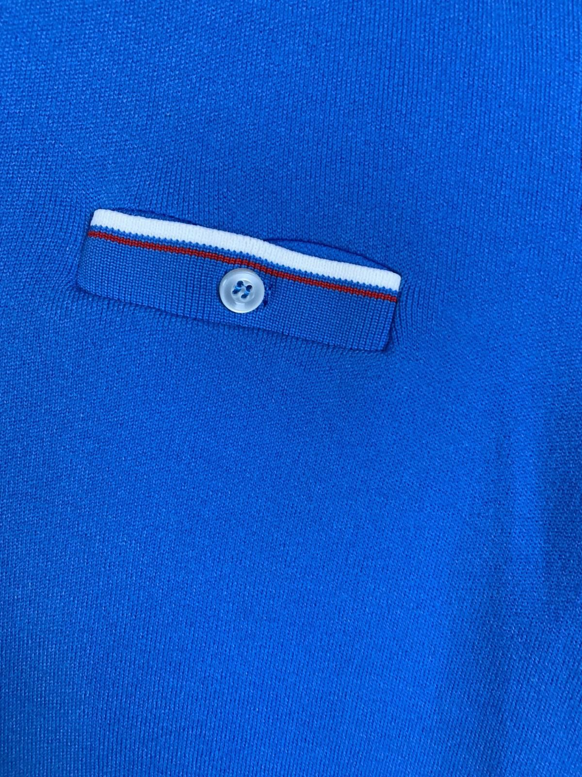 Designer 60s BAN LON HILLSDALE SS POLO Mens XL Royal Wht/Red Trim 279 Size US XL / EU 56 / 4 - 4 Thumbnail