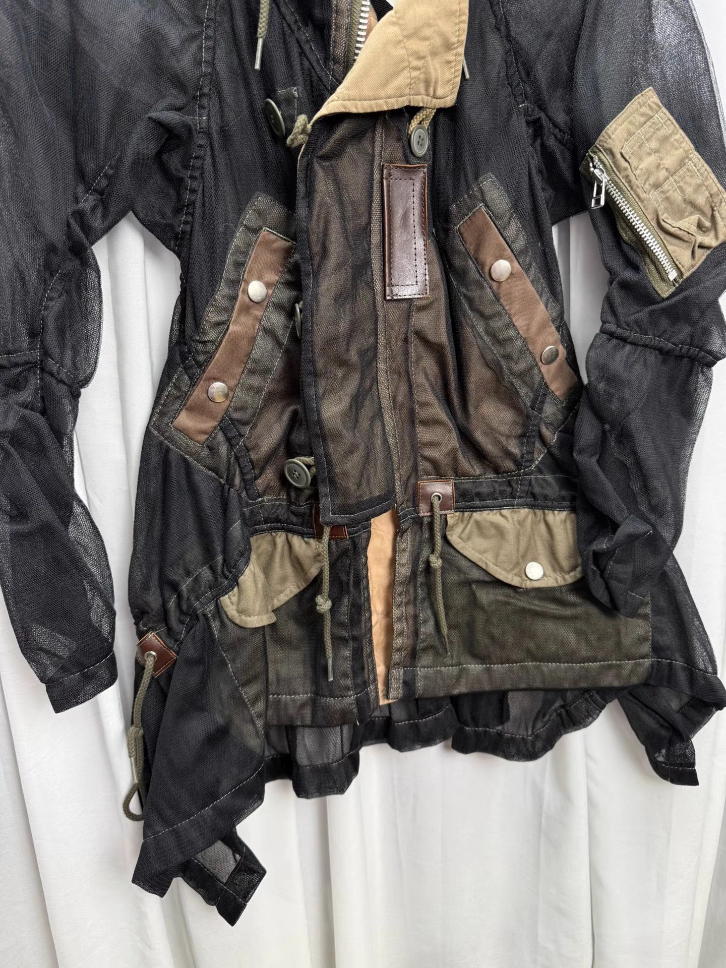 Junya Watanabe Junya Watanabe Military Mesh Deconstructed Coat K20 Size US XS / EU 42 / 0 - 8 Thumbnail