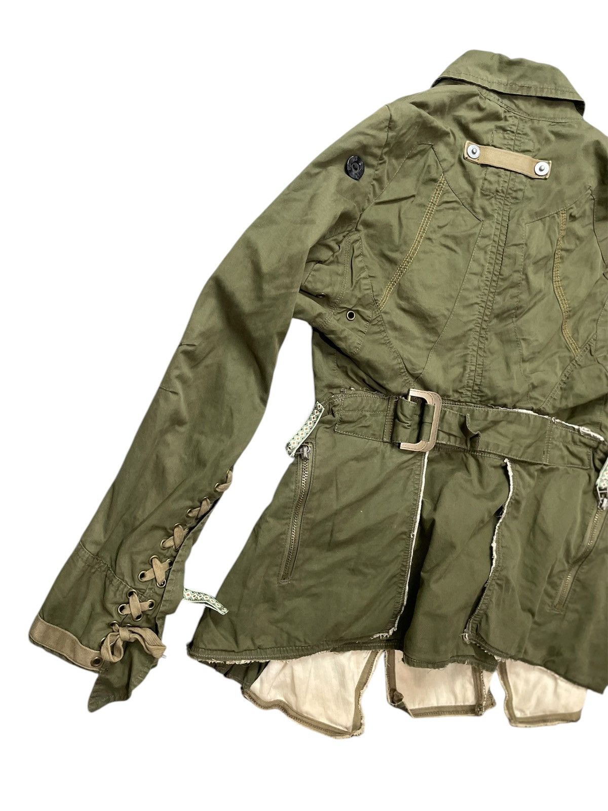 Marithe + Francois Girbaud VINTAGE MARITHE FRANCOIS GIRBAUD RAW CUT MILITARY JACKET Size US S / EU 44-46 / 1 - 7 Thumbnail