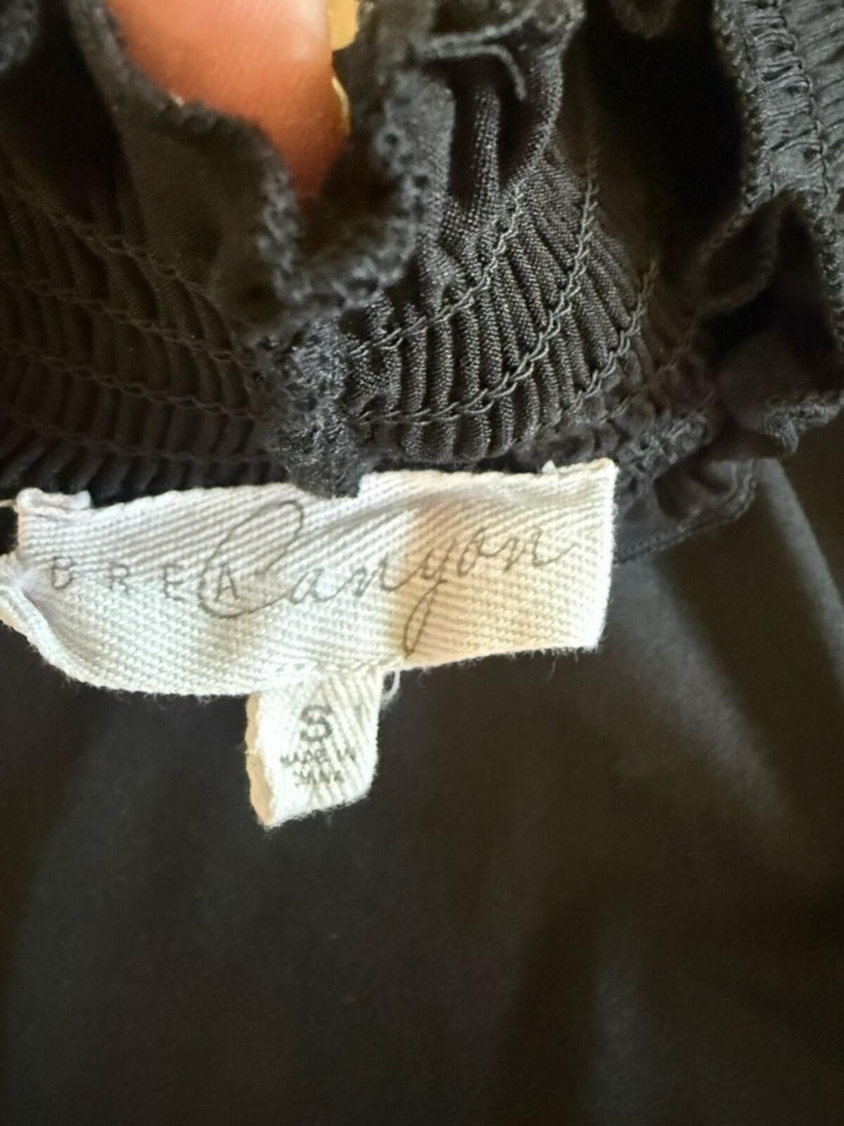 Other Black Puff-Sleeve Mock Neck Blouse Size S / US 4 / IT 40 - 3 Thumbnail